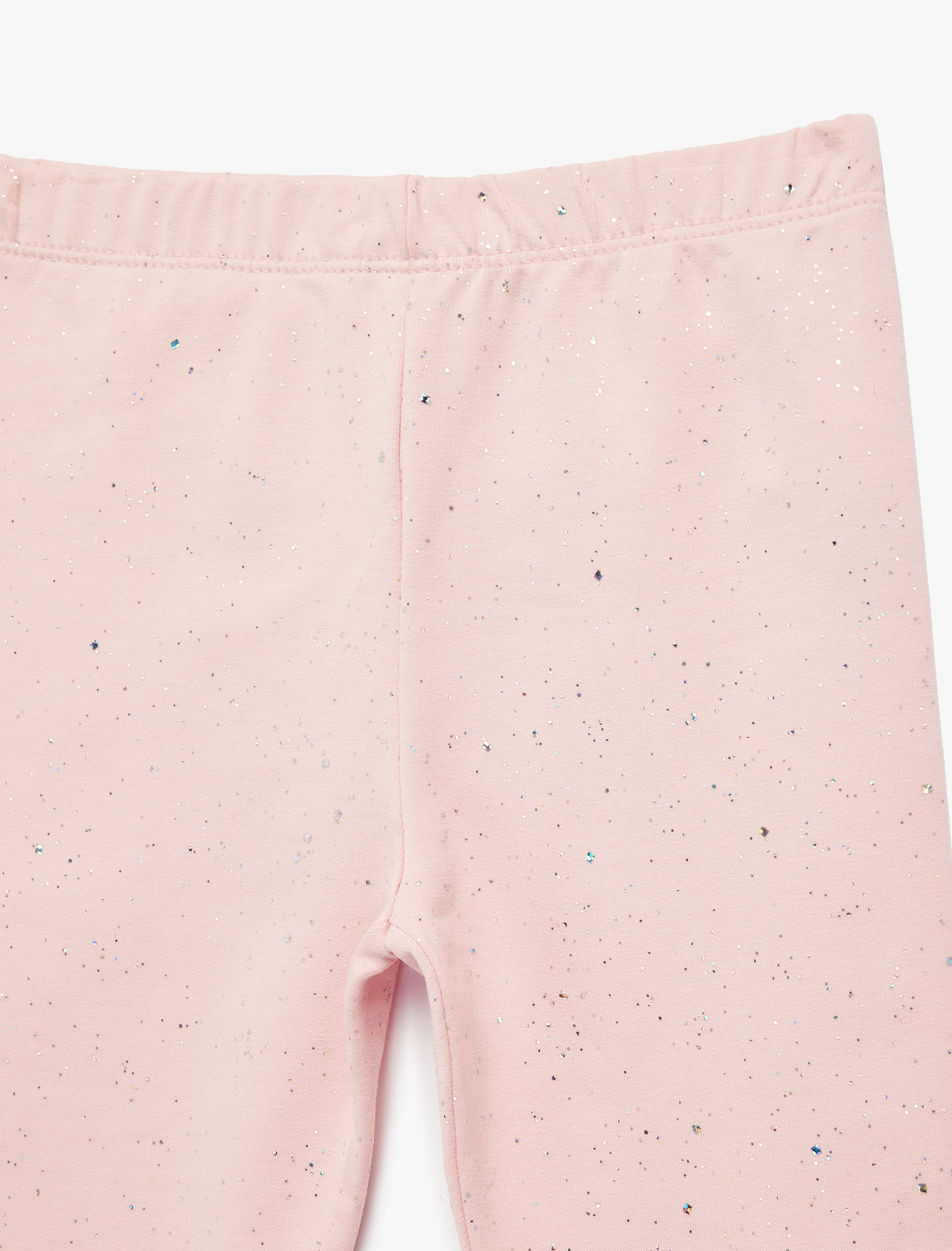  Kız Bebek Beli Lastikli Pamuklu Sim Detaylı Uzun Tayt