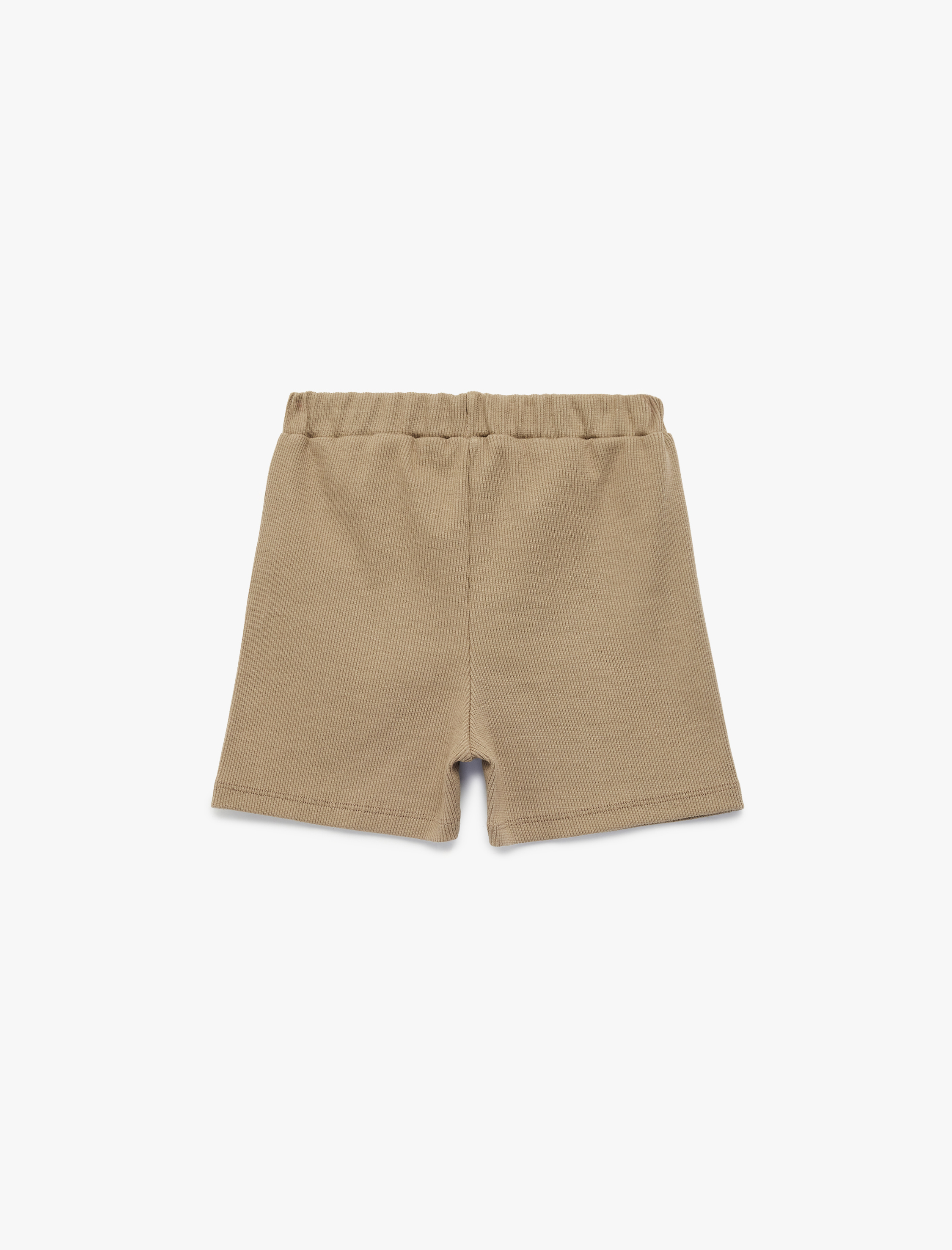  Erkek Bebek Pamuklu Beli Bağcıklı Ribanalı Basic Şort