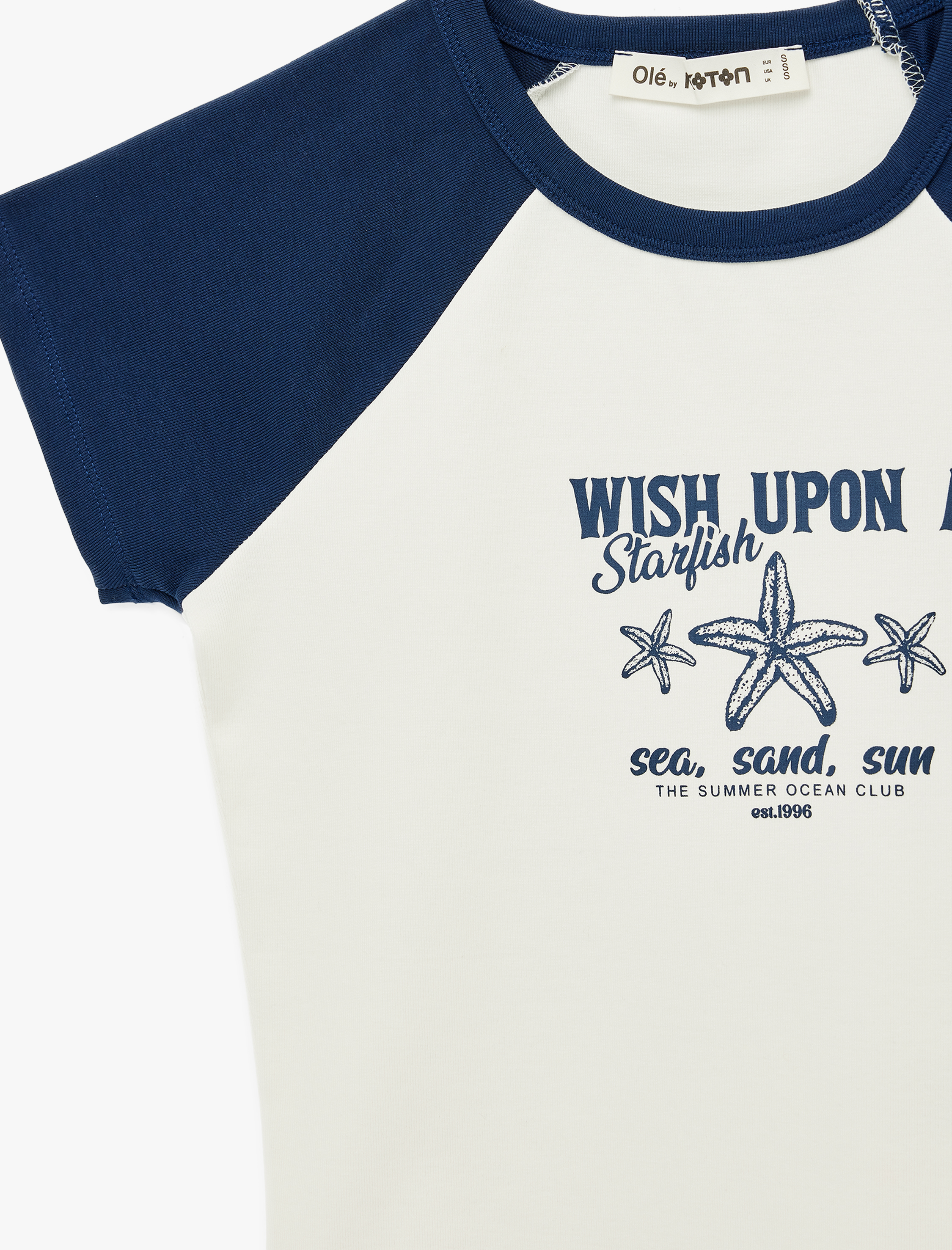   Baskılı Kısa Kollu Bisiklet Yaka Pamuklu Tişört