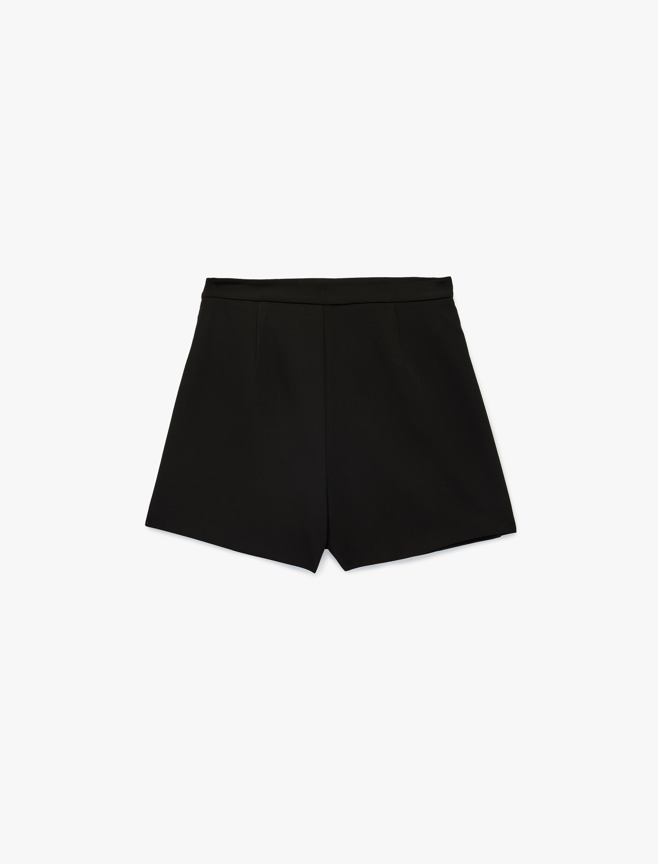   Regular Fit Kruvaze Mini Şort Etek