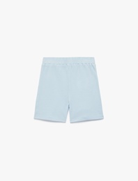 Pamuklu Bel Lastikli Cep Detaylı Basic Şort