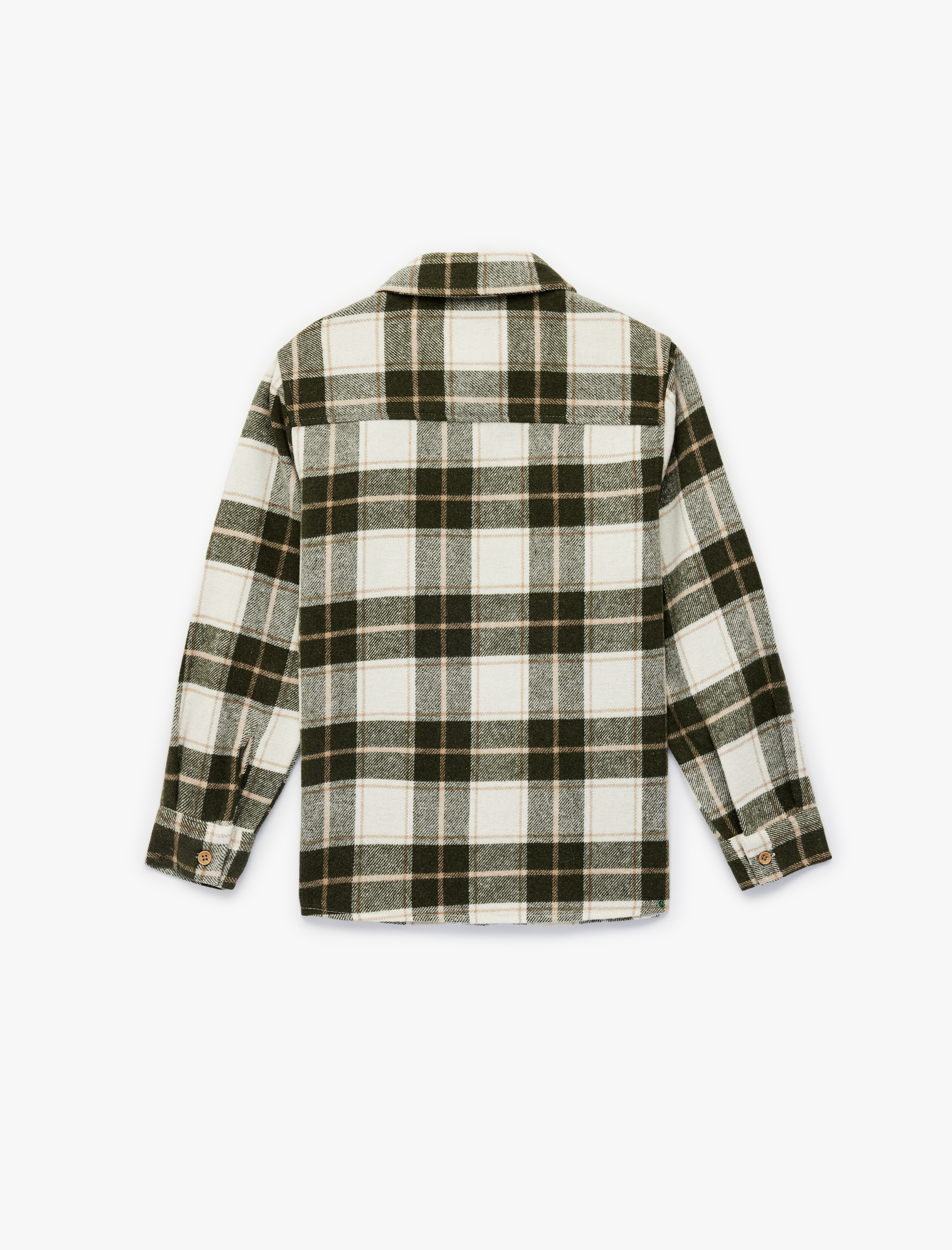  Erkek Çocuk Uzun Kollu Cep Detaylı Ekoseli Oduncu Gömlek