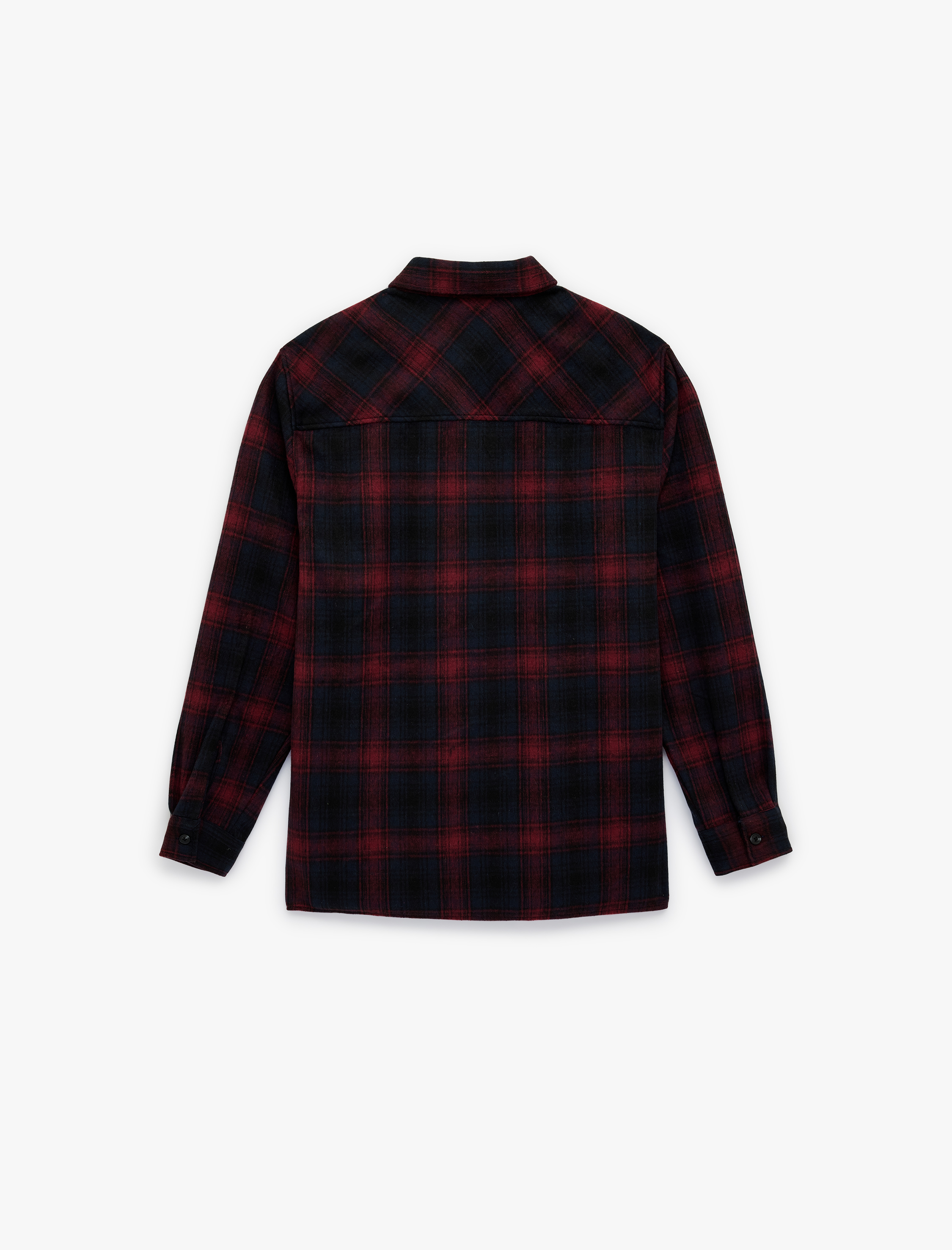   Regular Fit Uzun Kollu Klasik Yaka Oduncu Gömleği