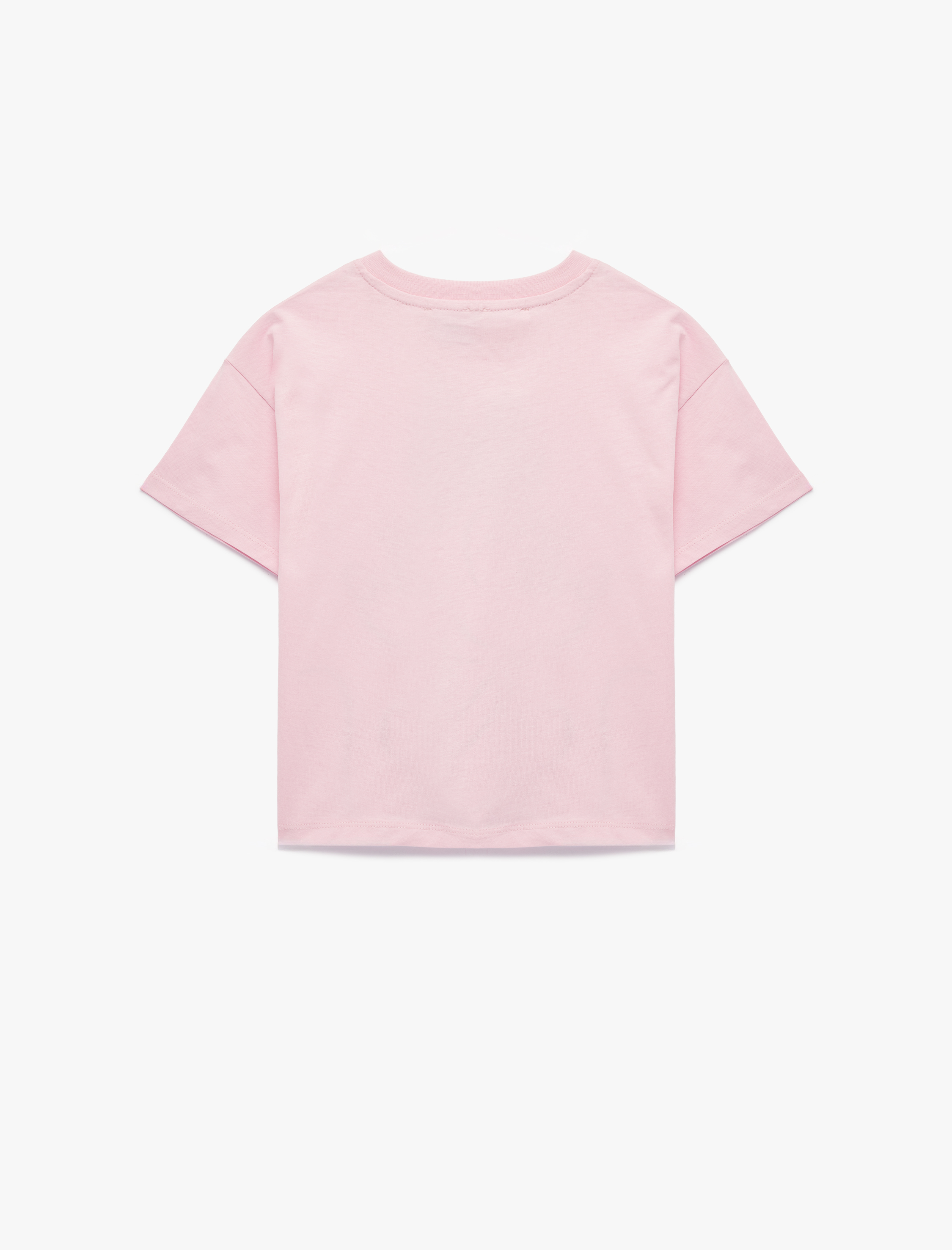  Kız Çocuk Pamuklu Minnie Mouse Baskılı Lisanslı Kısa Kollu Tişört