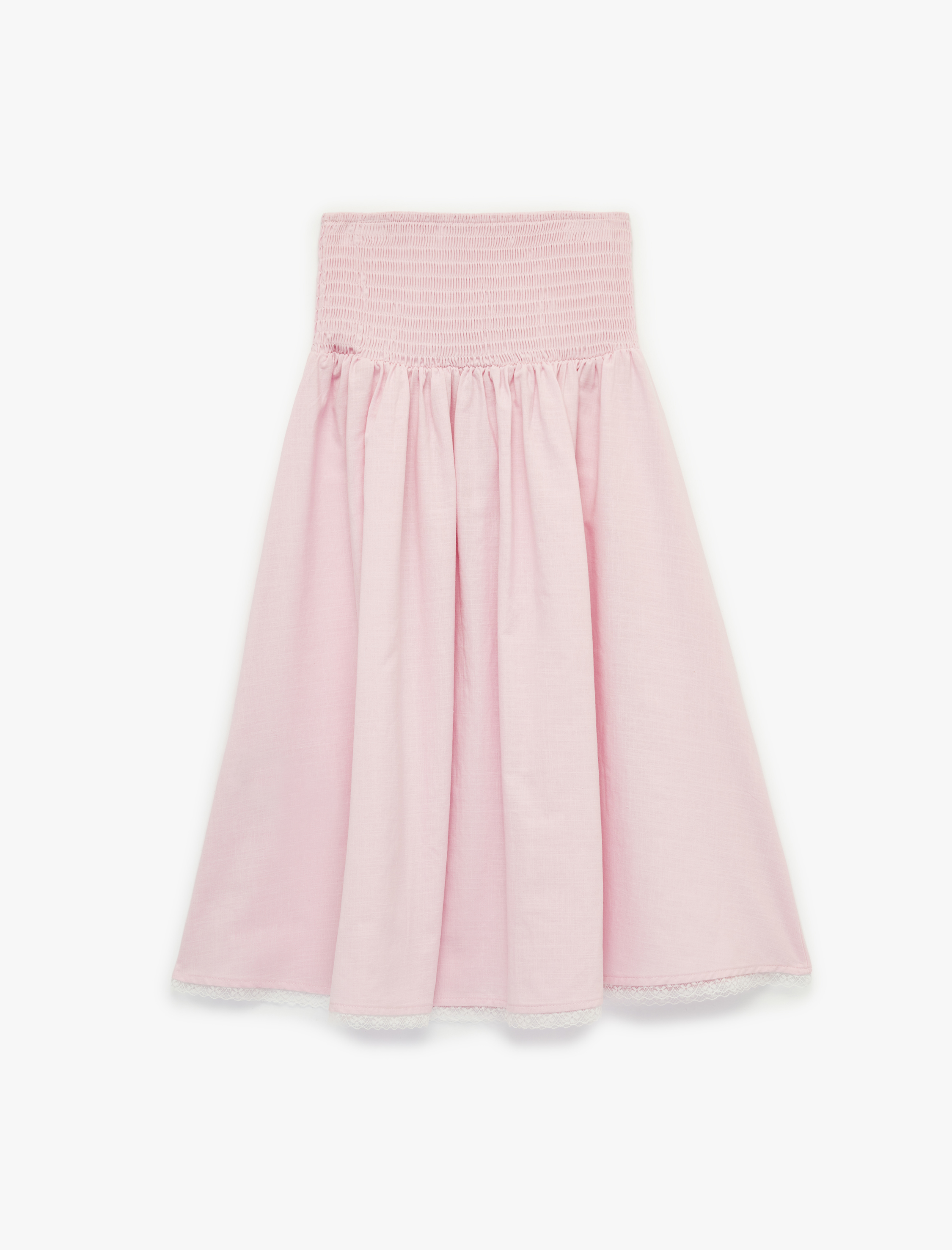  Kız Çocuk Pamuklu Gipeli Yüksek Bel A Kesim Etek