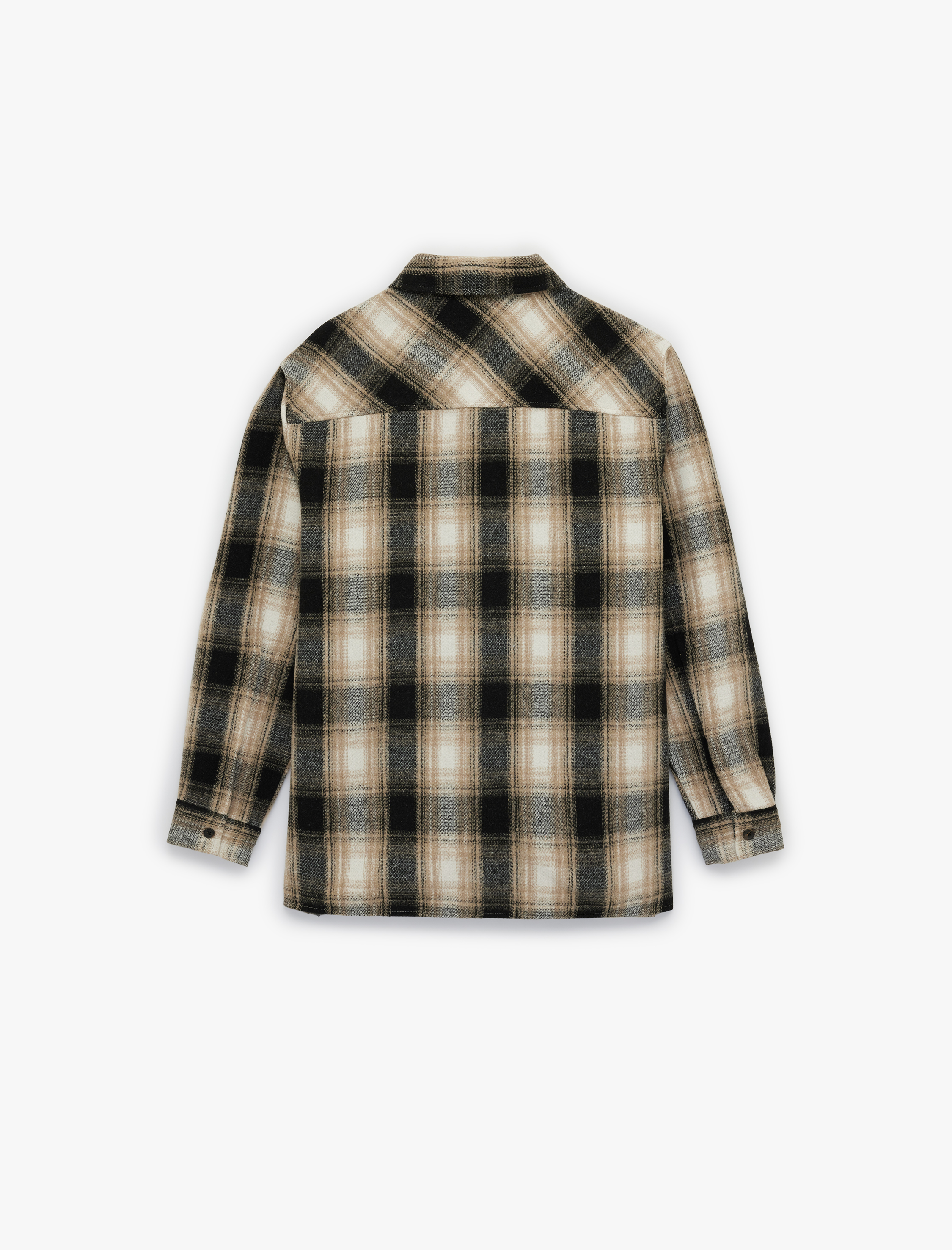   Regular Fit Klasik Yaka Cepli Uzun Kollu Oduncu Gömleği