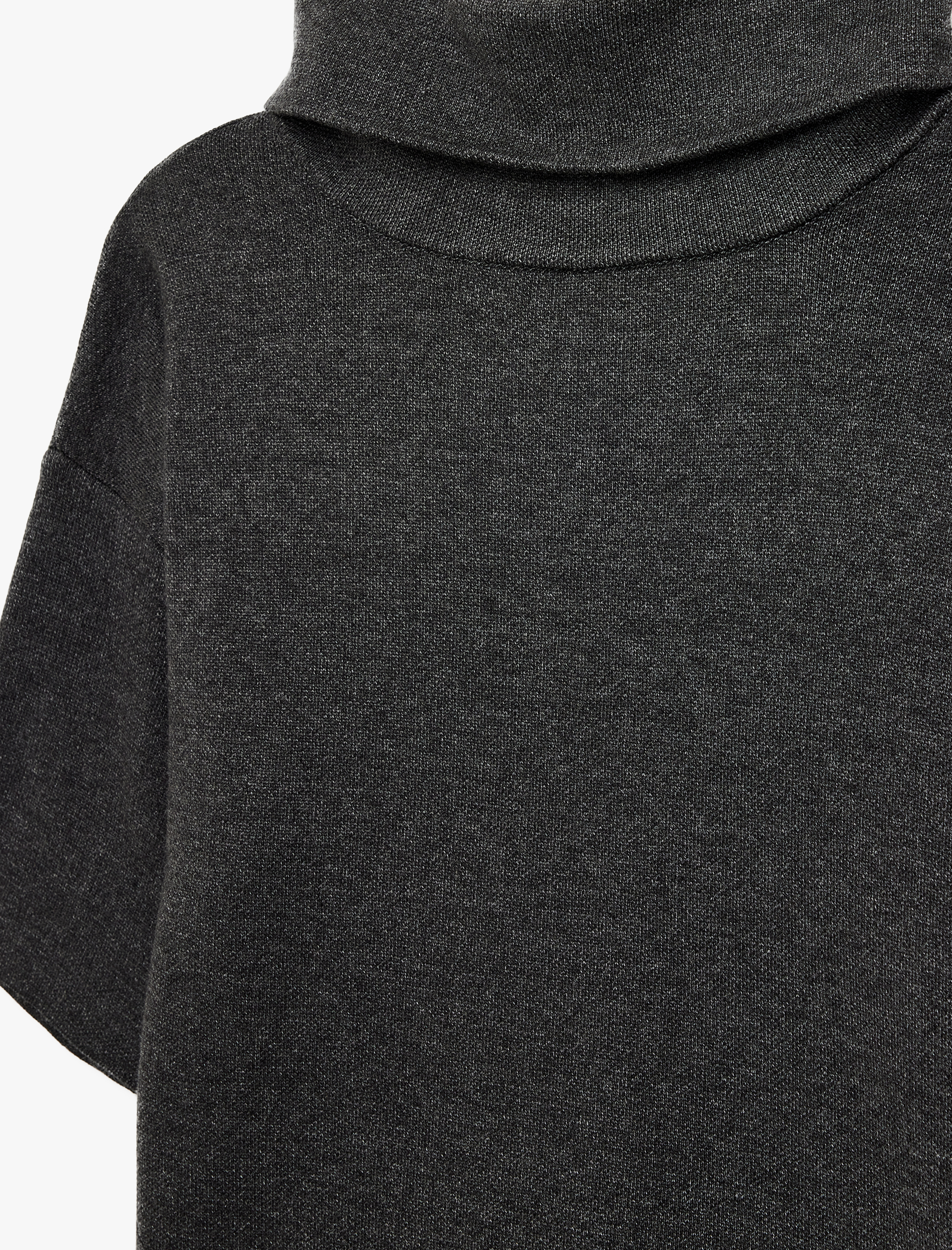   Kısa Kollu Geniş Balıkçı Yaka Triko Kazak