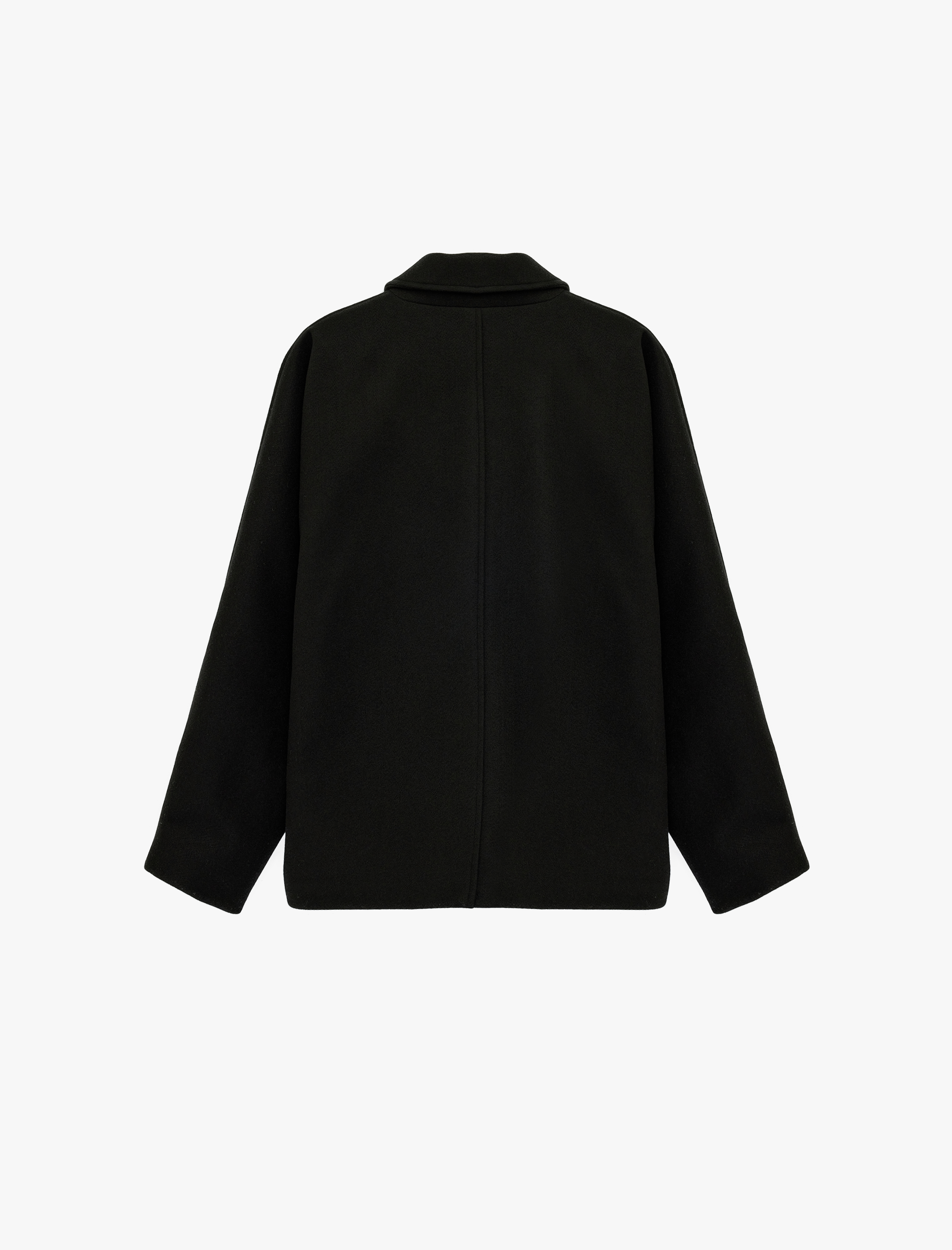   Uzun Kollu Cep Detaylı Düğmeli Oversize Ceket