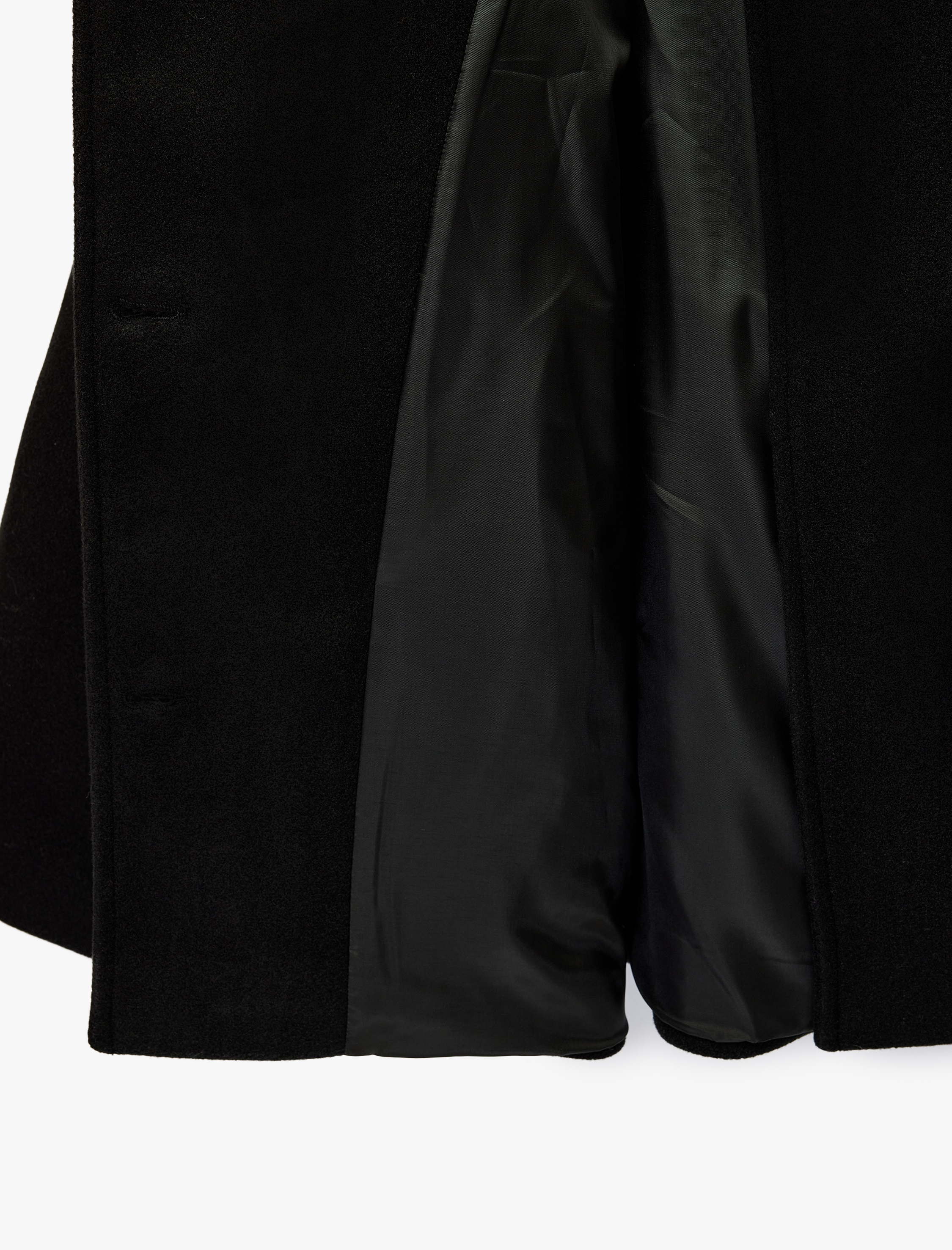   Uzun Kollu Cep Detaylı Düğmeli Oversize Ceket