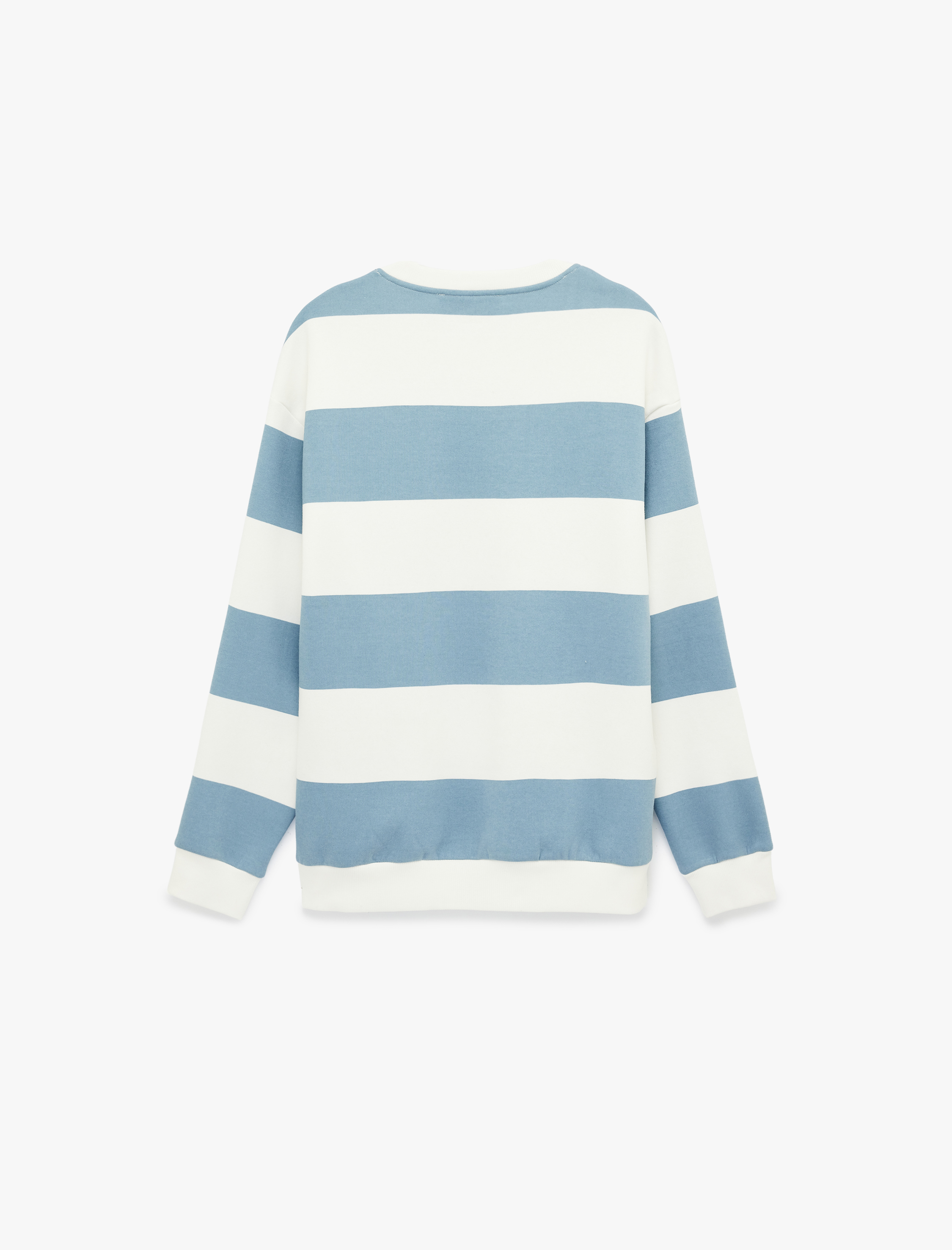   Uzun Kollu Şardonlu Oversize Sweatshirt