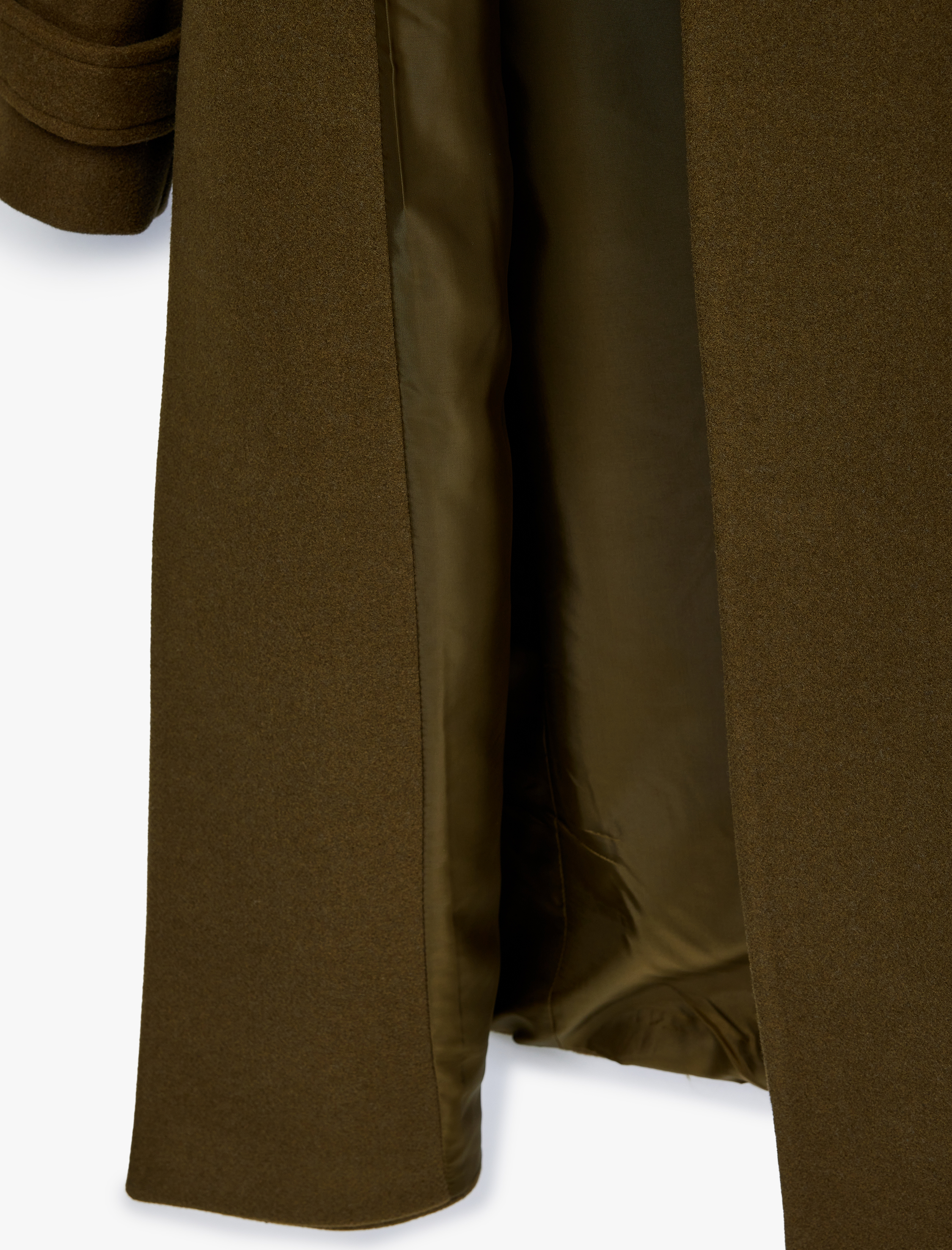   Trenç Kaban Kaşe Uzun Kollu Kruvaze Kemerli