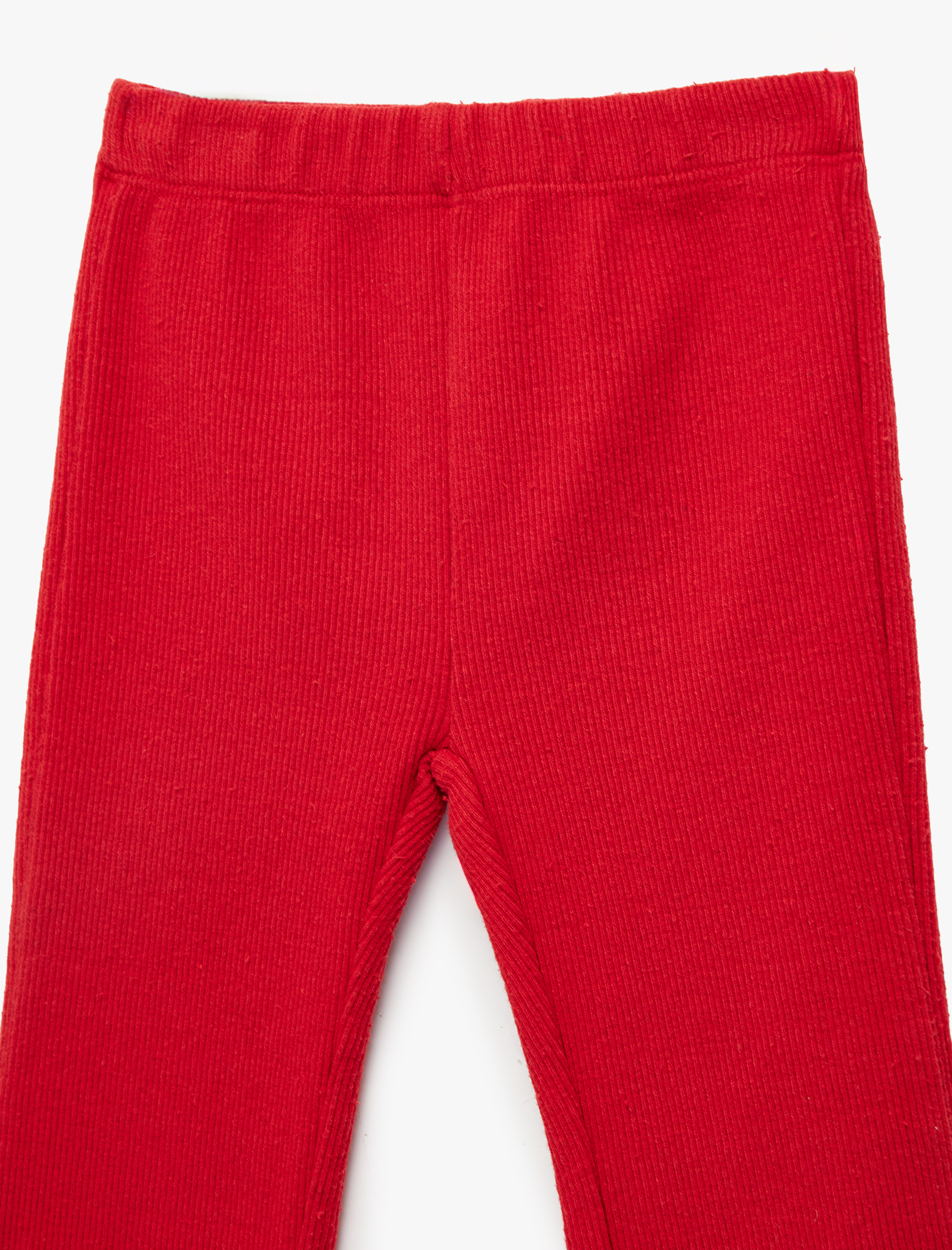  Kız Bebek Beli Lastikli Pamuklu Fitilli Tayt