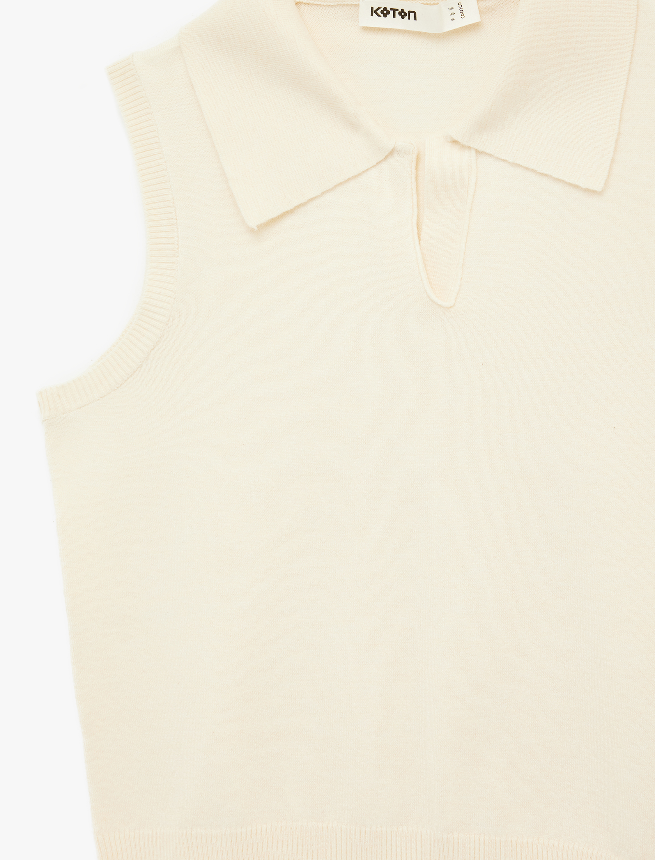   Polo Yaka Kolsuz Triko Bluz