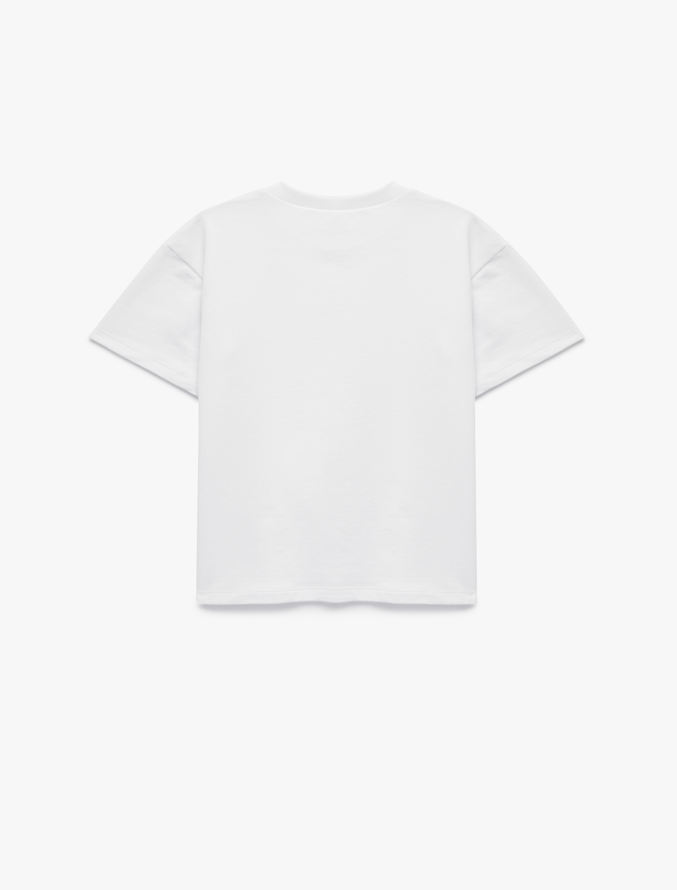  Erkek Çocuk Pamuklu Kısa Kollu Bisiklet Yaka Basic Tişört