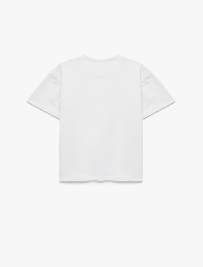 Erkek Çocuk Pamuklu Kısa Kollu Bisiklet Yaka Basic Tişört