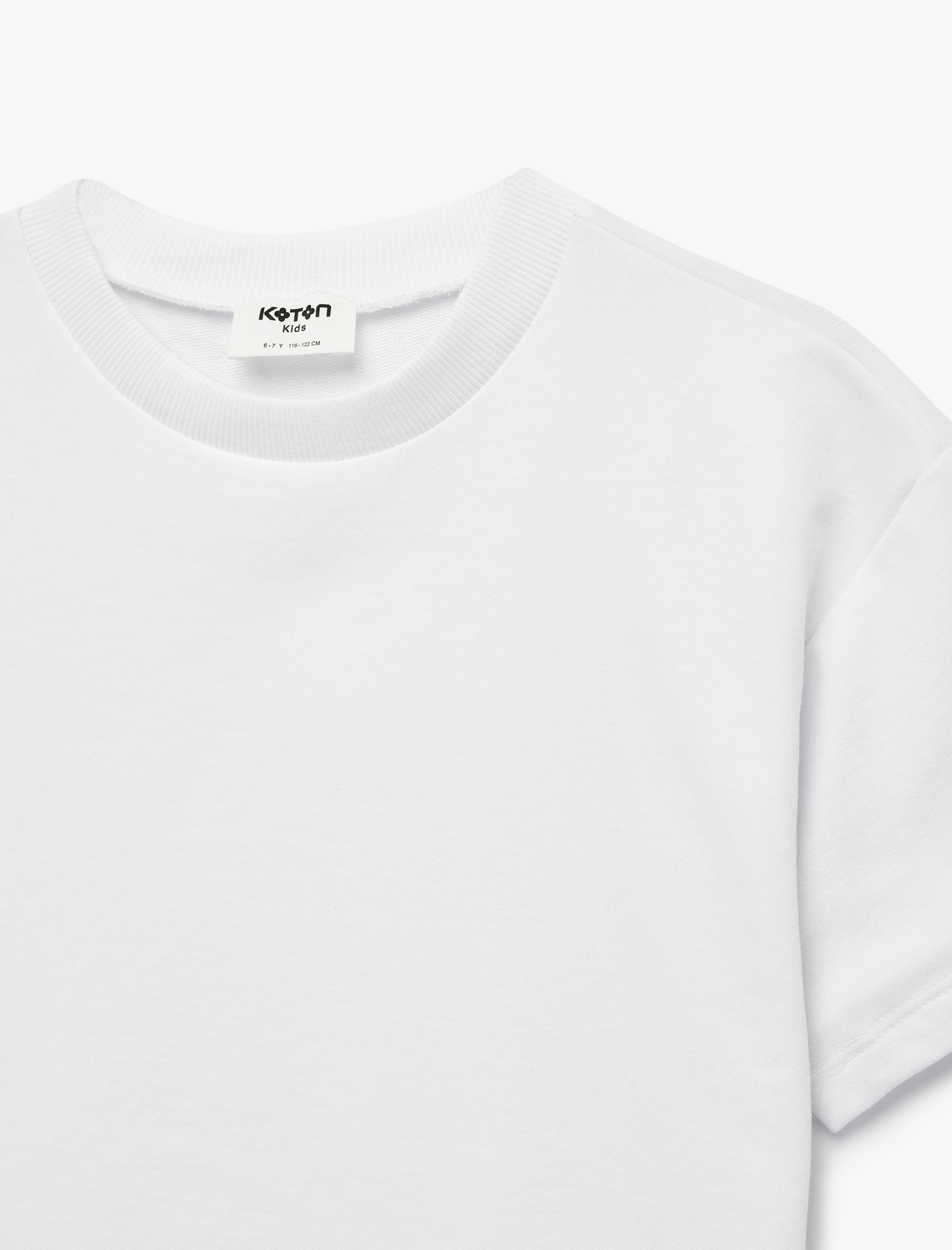  Erkek Çocuk Pamuklu Kısa Kollu Bisiklet Yaka Basic Tişört