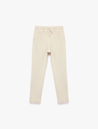 Beli Bağlamalı Cepli Basic Eşofman Altı