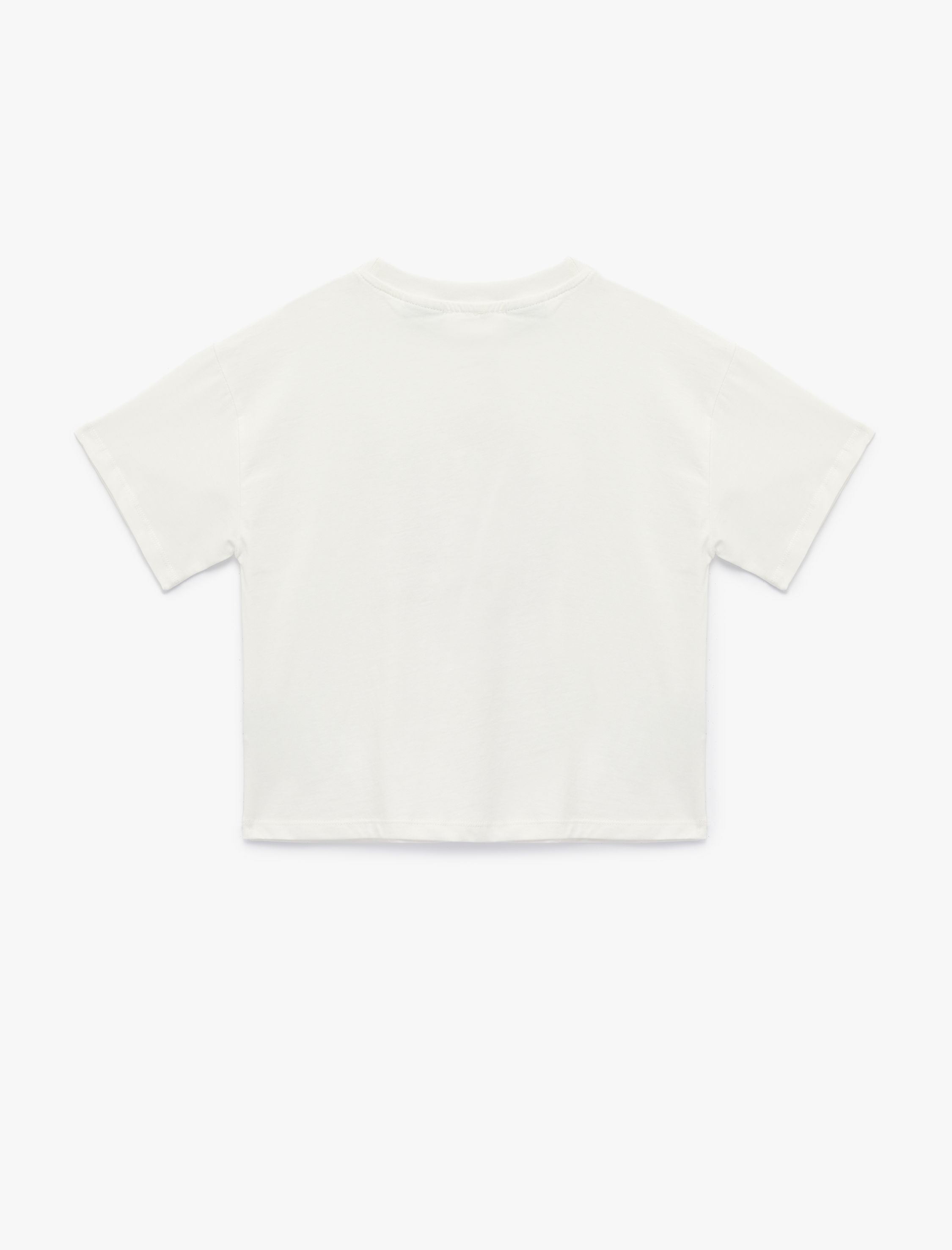  Kız Çocuk Lisanslı Powerpuff Girls Baskılı Kısa Kollu Bisiklet Yaka Pamuklu Tişört