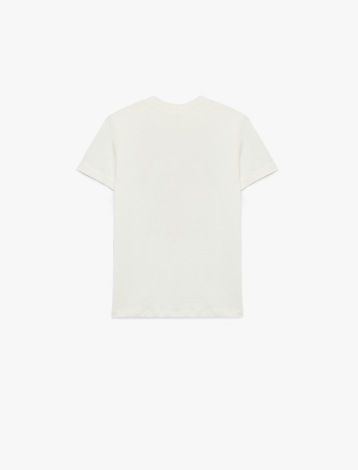 Erkek Çocuk Baskılı Kısa Kollu Bisiklet Yaka Pamuklu Tişört