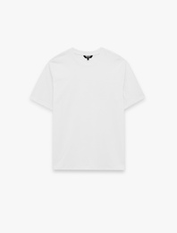 Regular Fit Kısa Kollu Pamuklu Basic Bisiklet Yaka Tişört