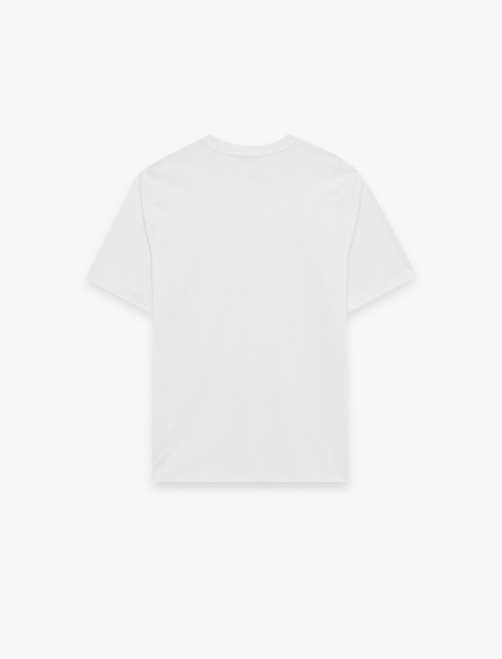  Regular Fit Kısa Kollu Pamuklu Basic Bisiklet Yaka Tişört