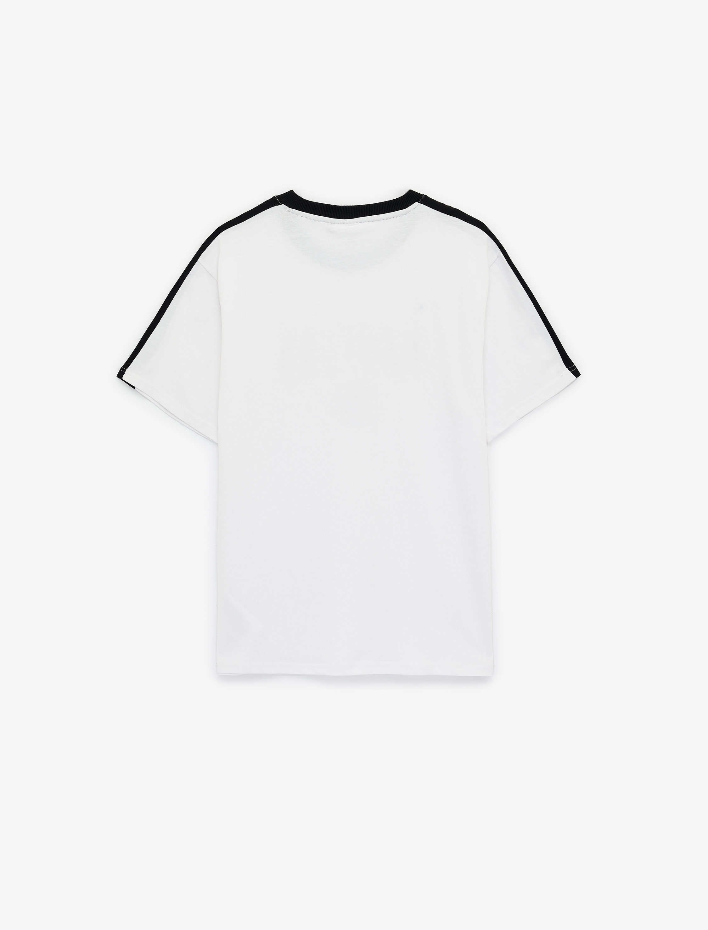   Regular Fit Kısa Kollu Renk Kontrastlı Bisiklet Yaka Baskılı Harvard Lisanslı Tişört