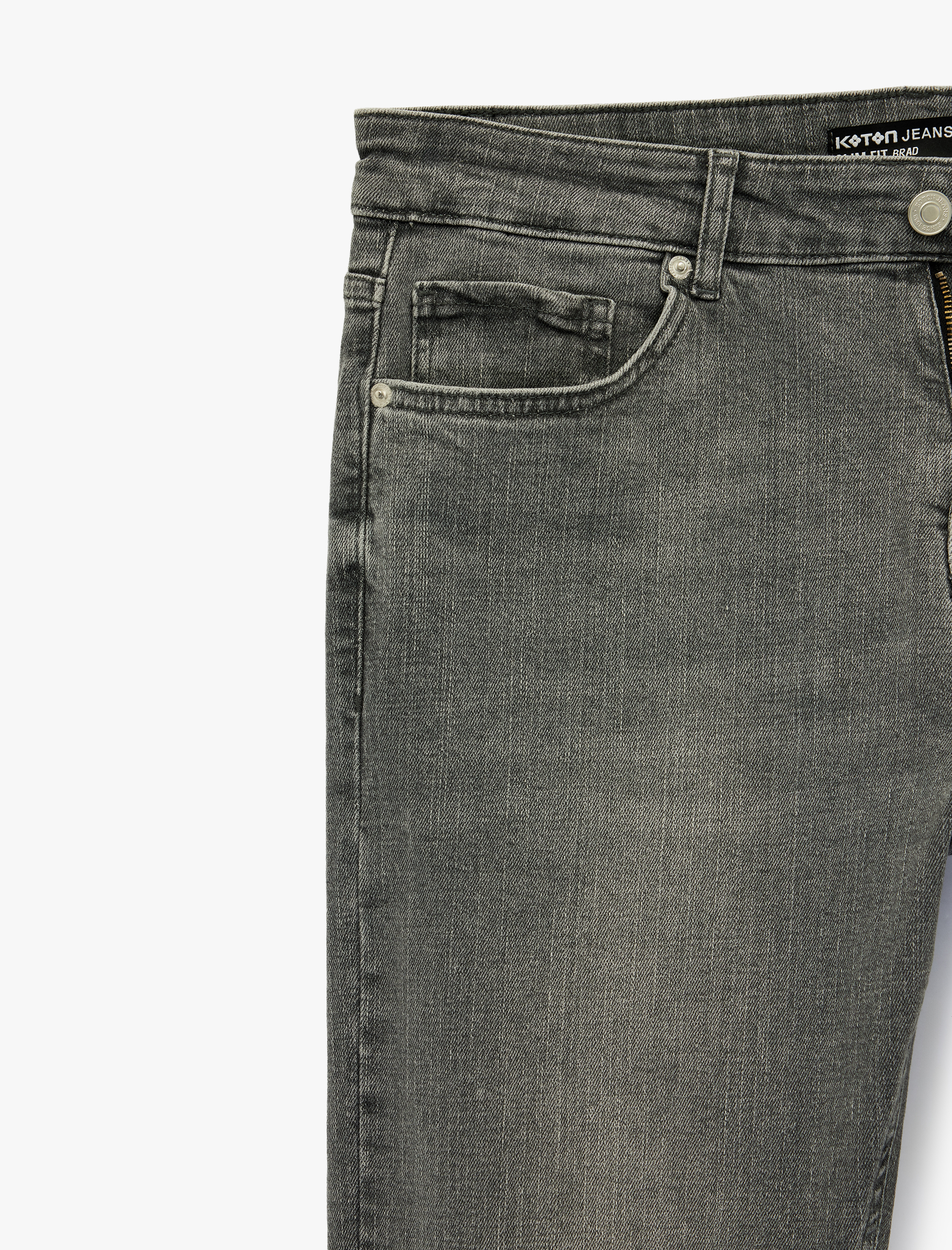   Normal Bel Pamuklu Slim Fit Jean Pantolon - Brad Jean