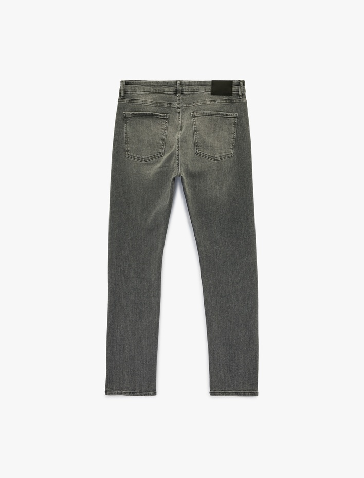  Normal Bel Pamuklu Slim Fit Jean Pantolon - Brad Jean