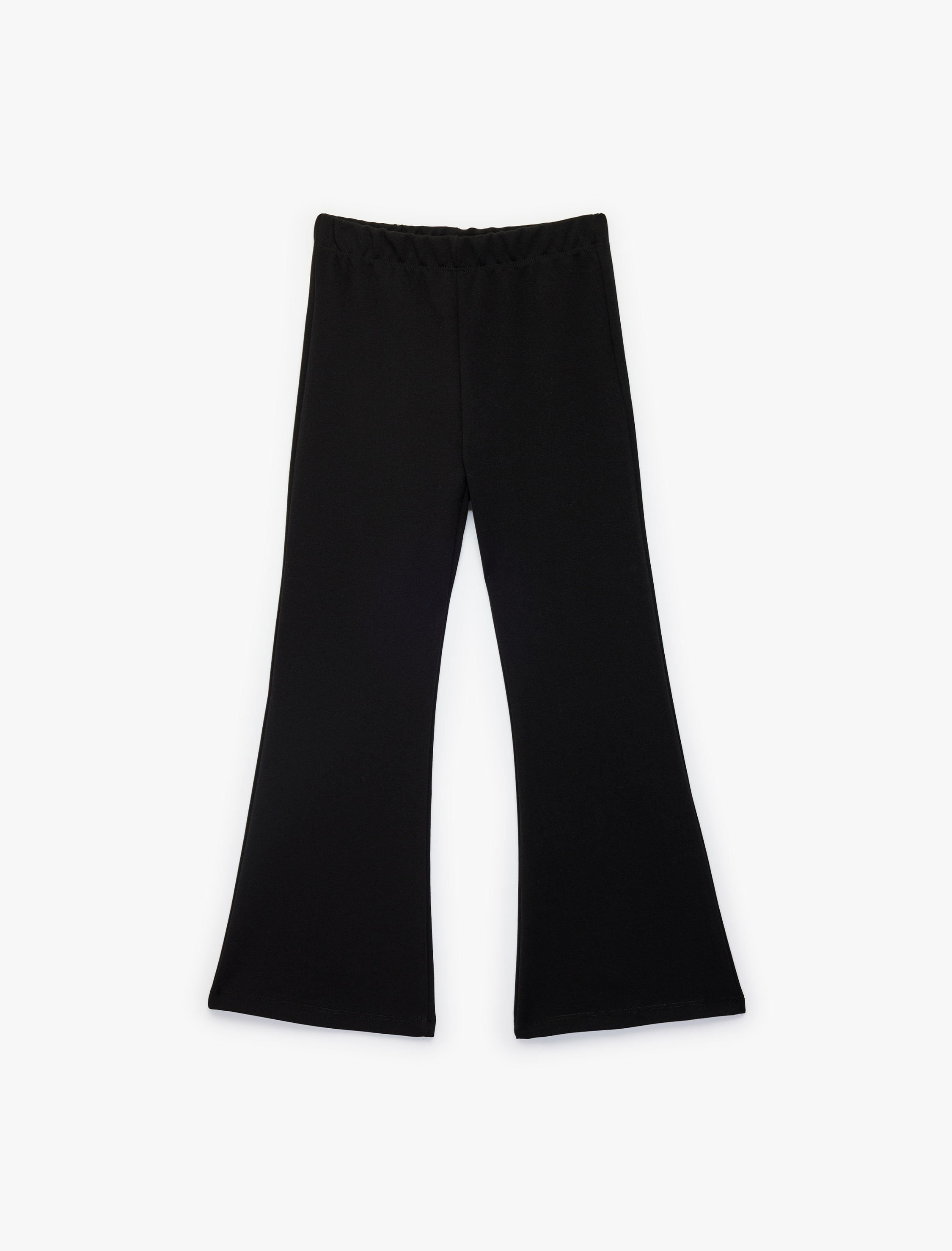  Kız Çocuk Yırtmaç Detaylı Slim Fit İspanyol Paça Tayt