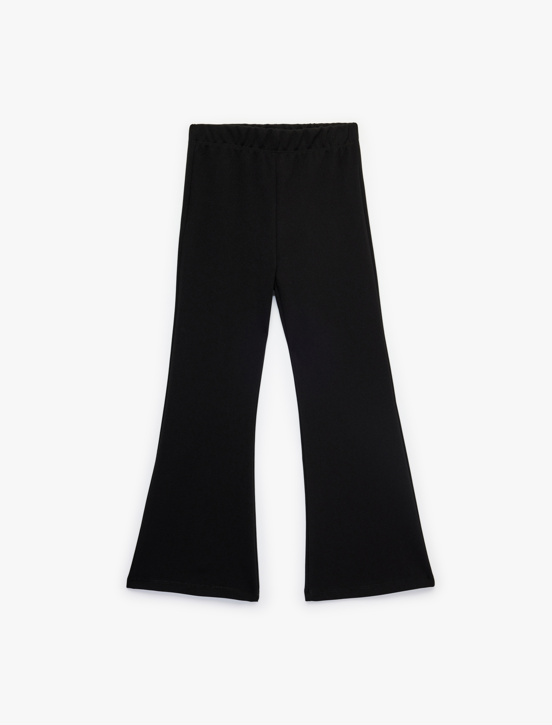  Kız Çocuk Yırtmaç Detaylı Slim Fit İspanyol Paça Tayt