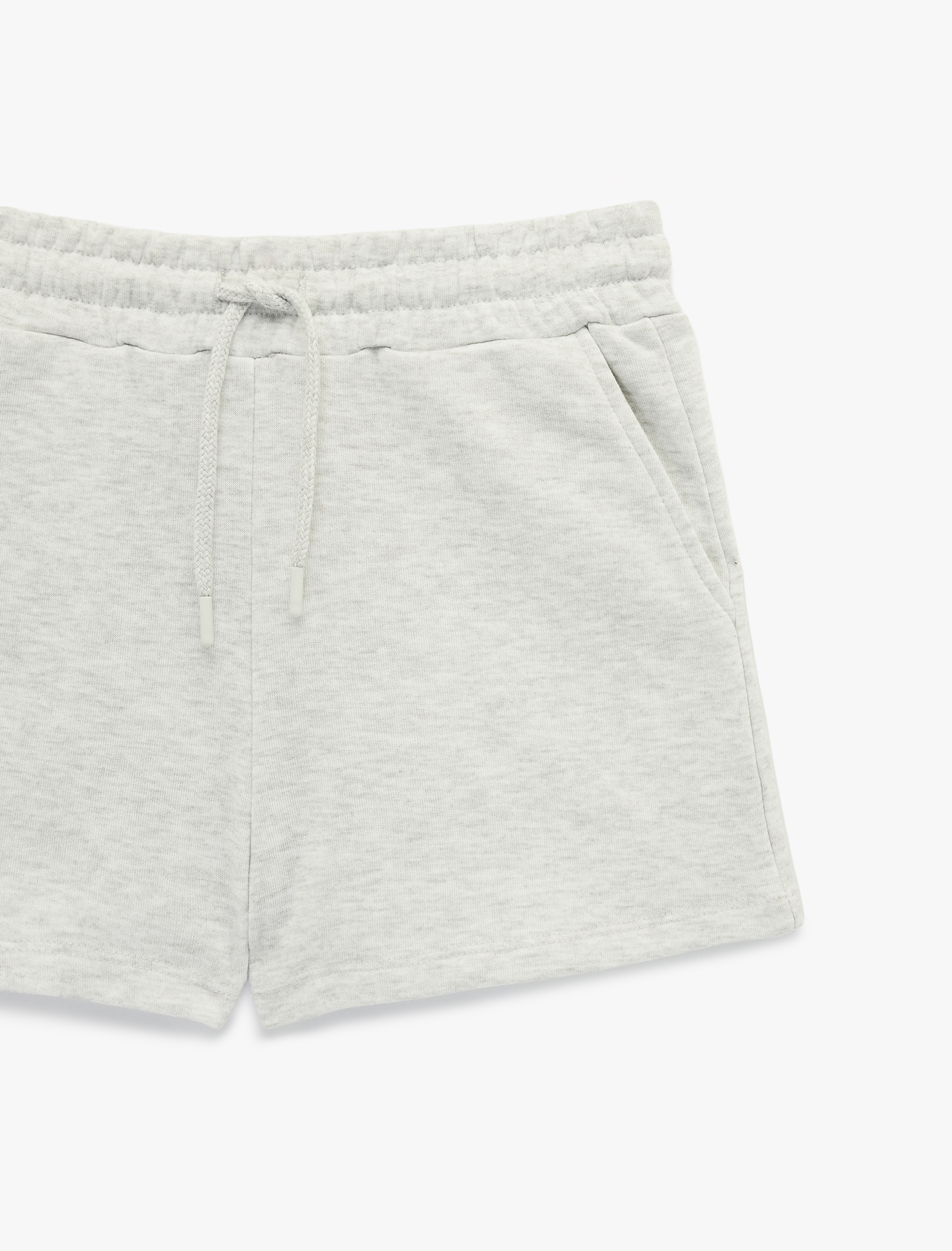   Pamuklu Cepli Beli Bağcıklı Mini Şort