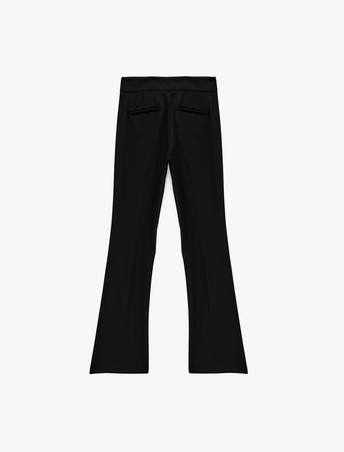  Slim Fit İspanyol Paça Kumaş Pantolon