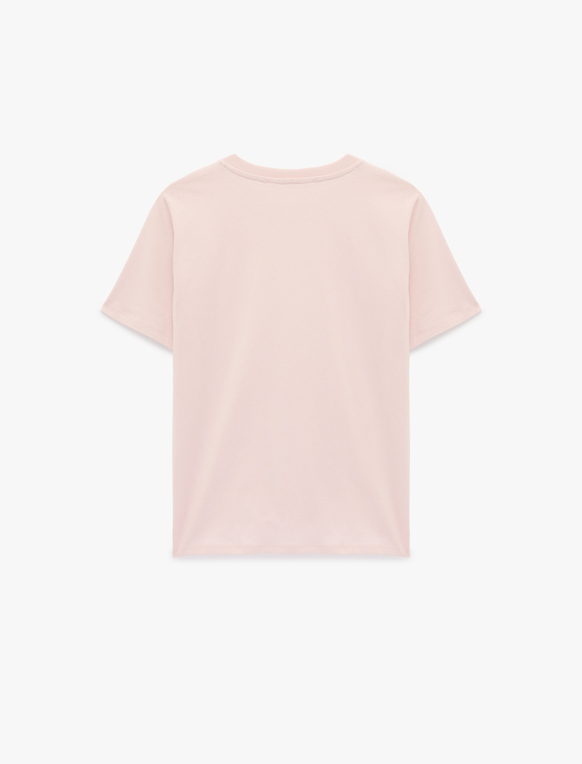   Regular Fit Kısa Kollu Baskılı Bisiklet Yaka Baskılı Tişört