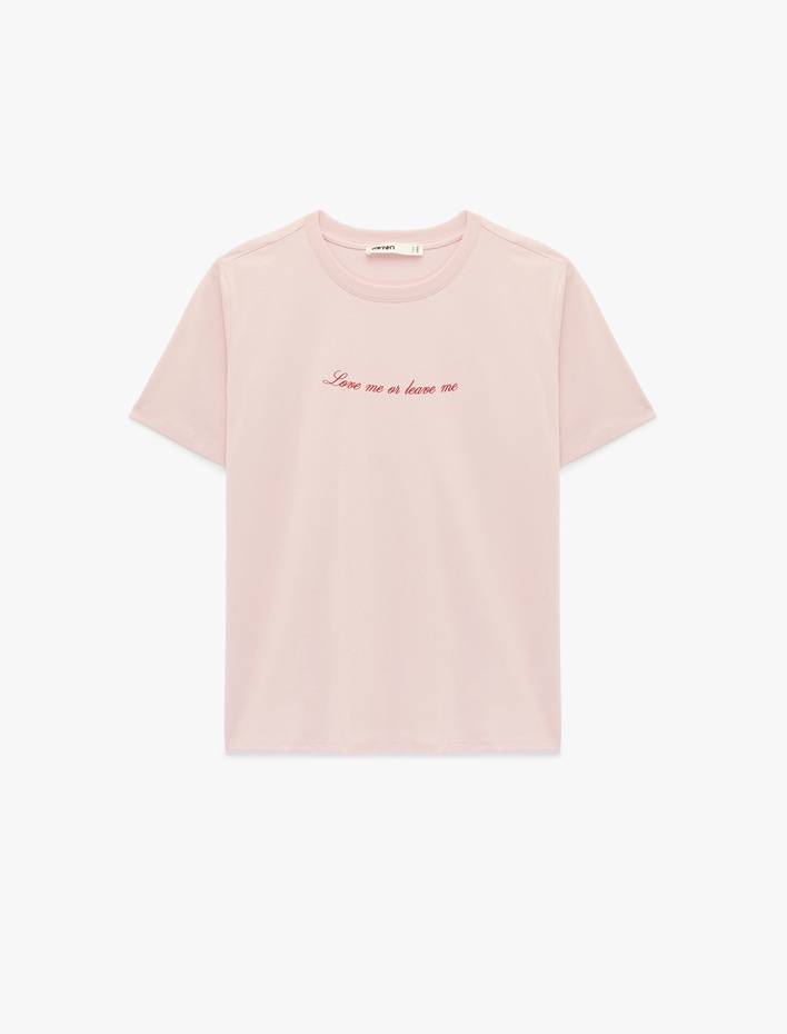  Regular Fit Kısa Kollu Baskılı Bisiklet Yaka Baskılı Tişört