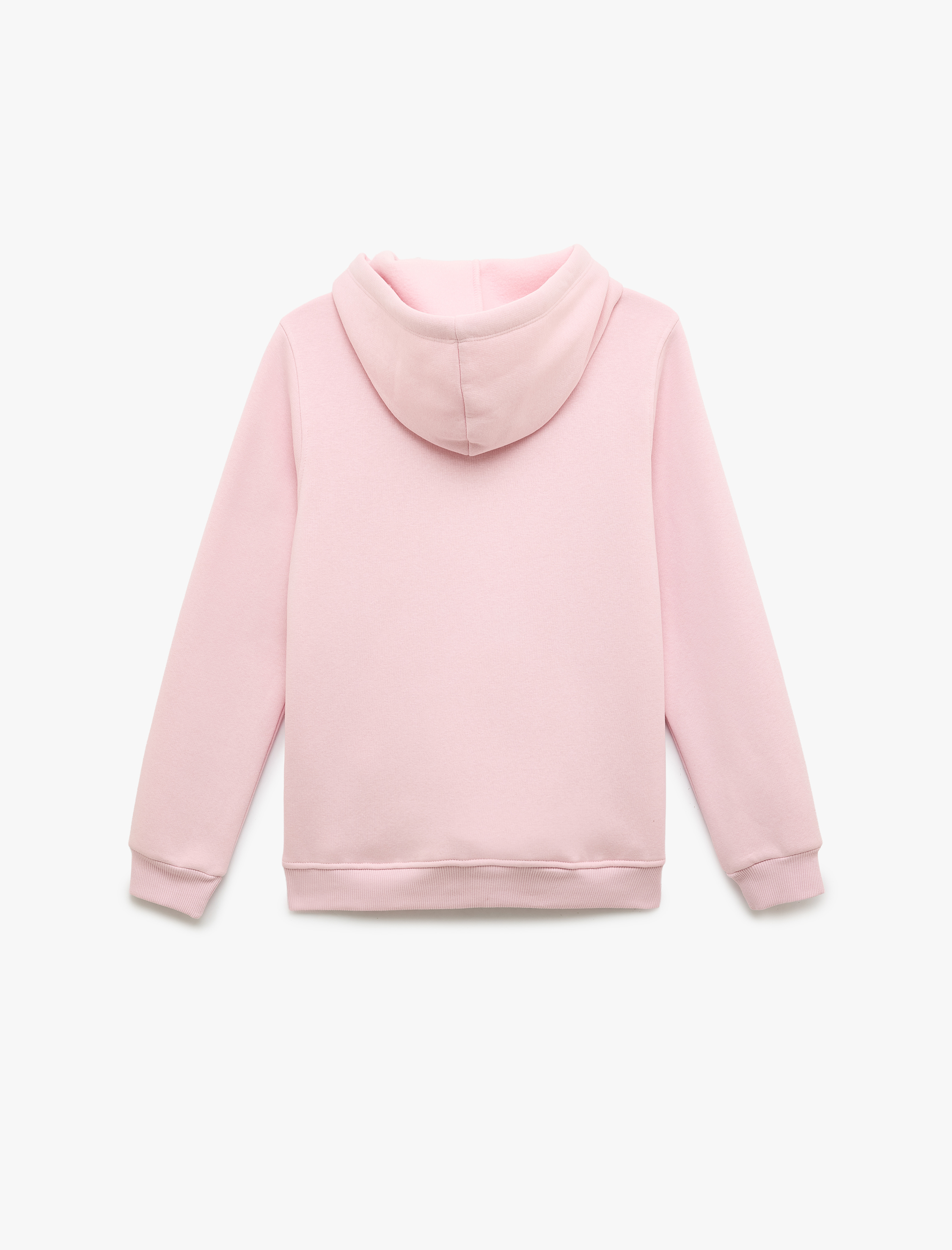   Kanguru Cepli Kapüşonlu Uzun Kollu Kedi Baskılı Sweatshirt