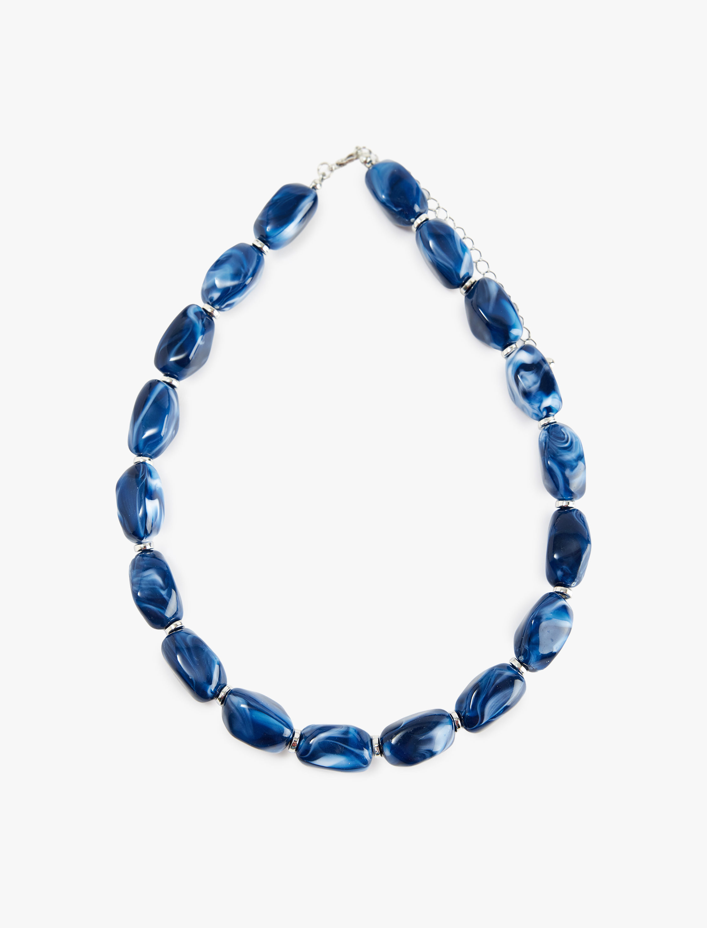  Kadın Çelik Karışımlı Boncuklu Kolye