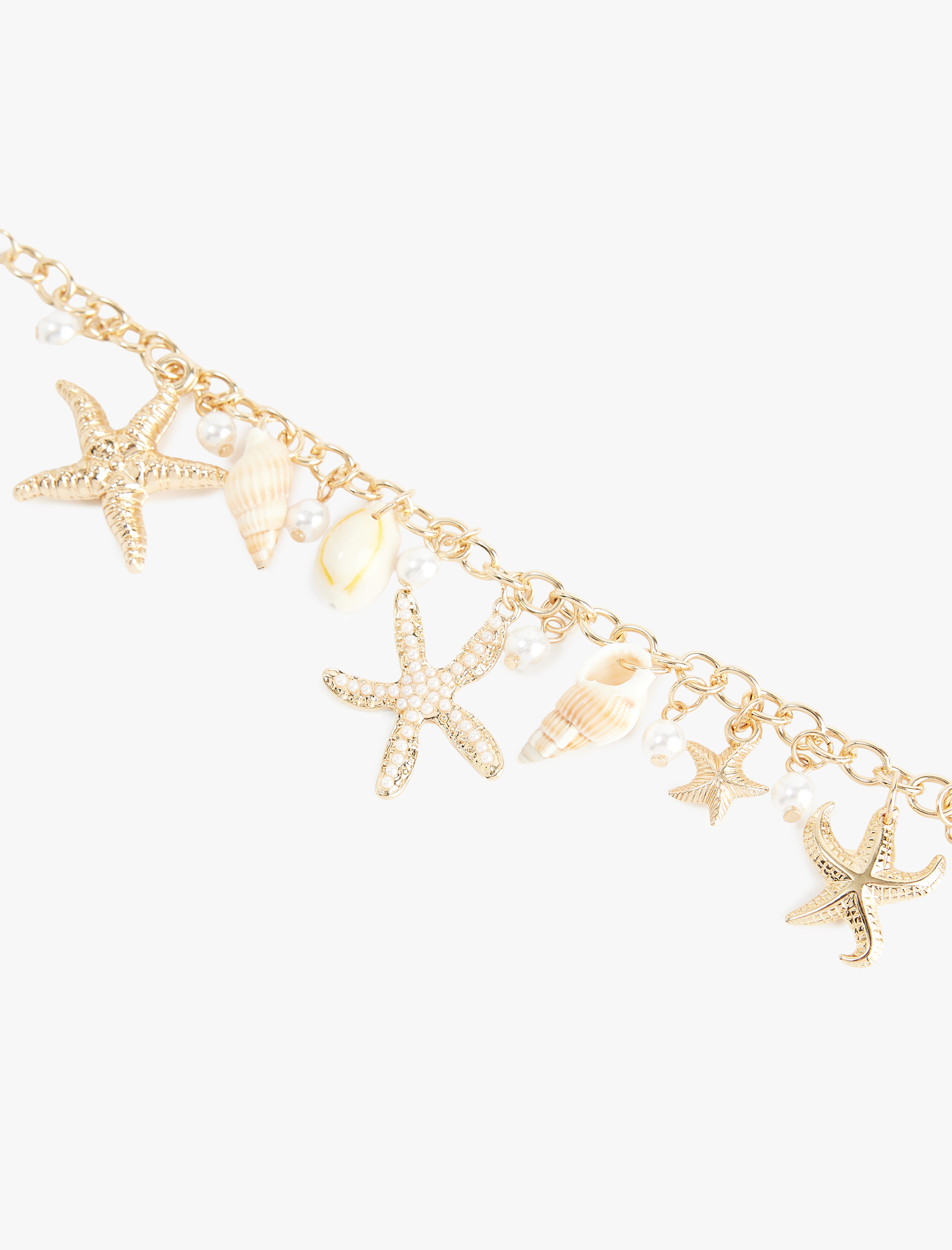  Kadın Deniz Yıldızı Detaylı Sallantılı Zincir Bileklik