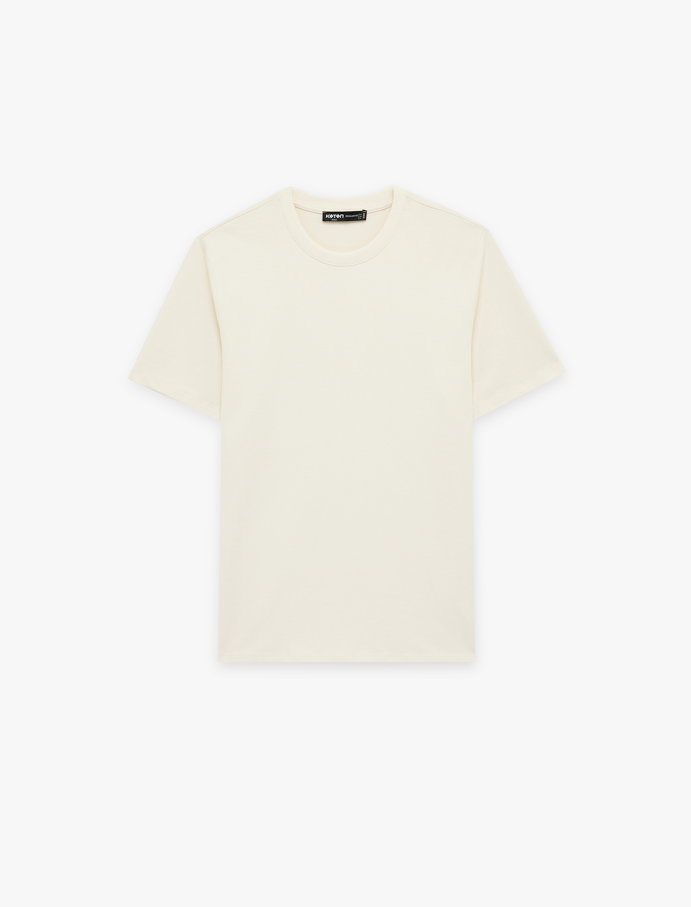   Pamuklu Regular Fit Kısa Kollu Basic Bisiklet Yaka Tişört