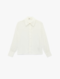 Regular Fit Klasik Yaka Düğmeli Uzun Kollu Gömlek