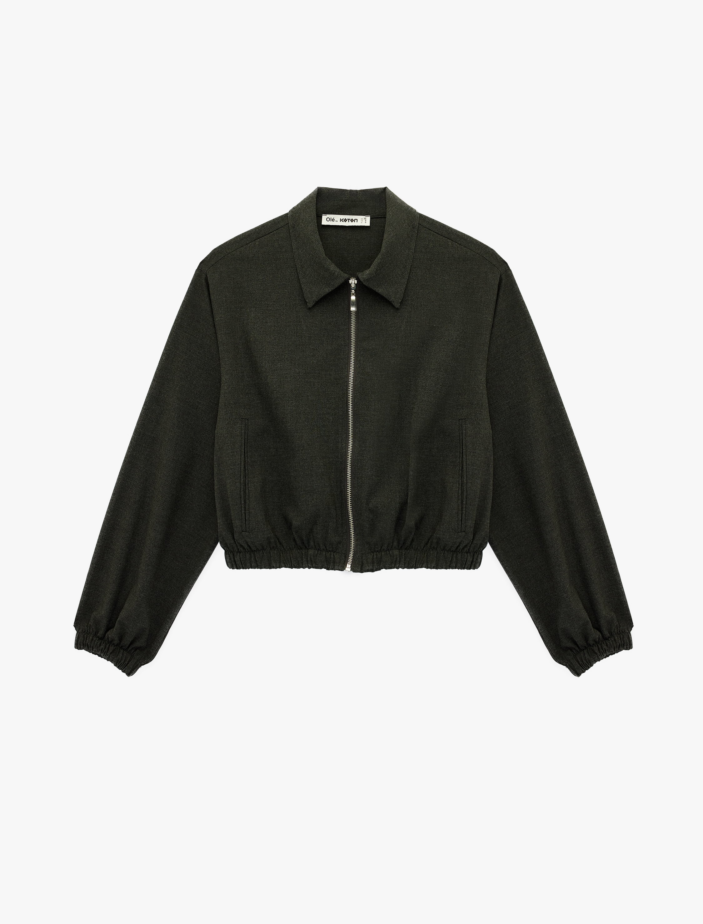   Viskon Karışımlı Regular Fit Uzun Kollu Klasik Yaka Fermuarlı Gömlek