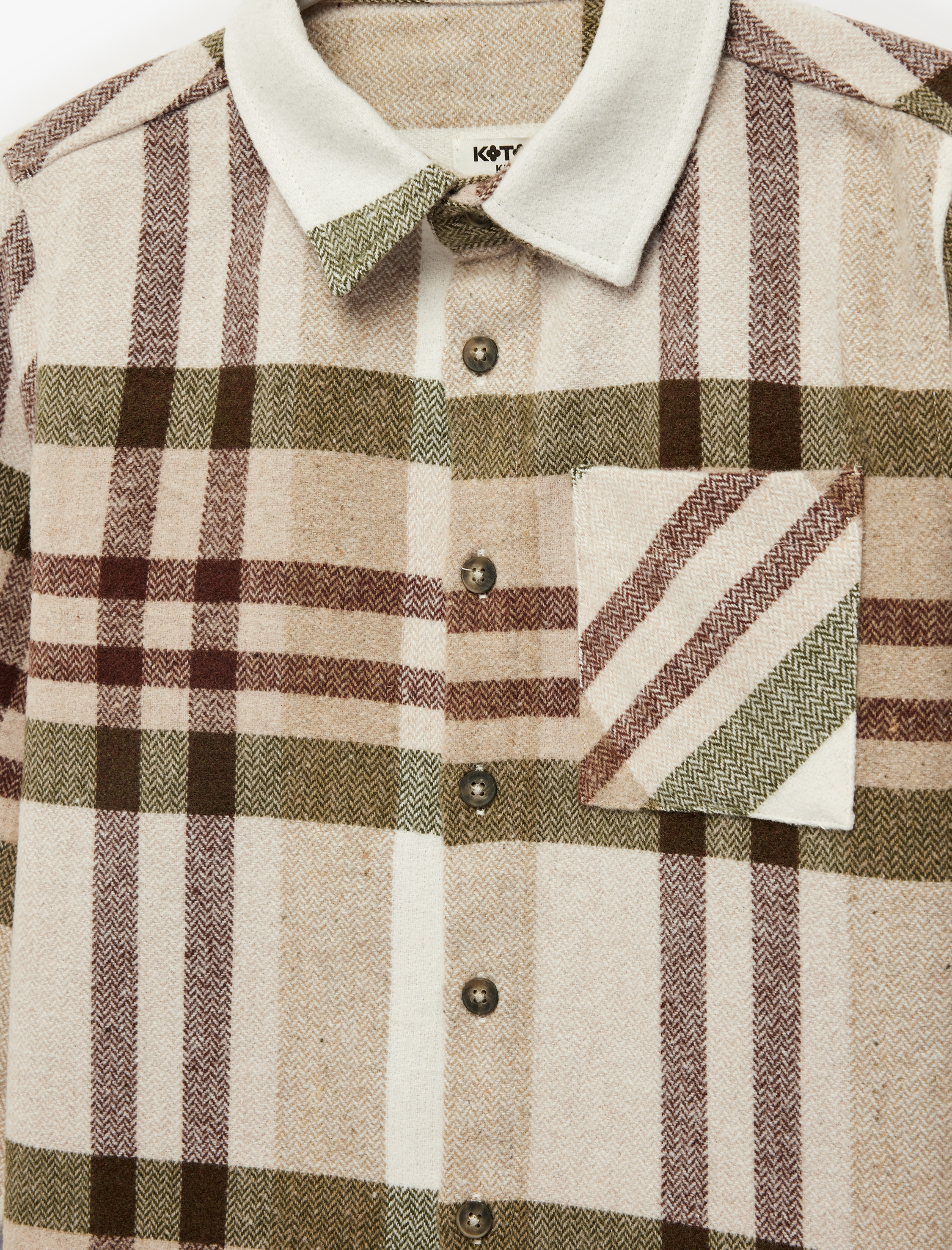  Erkek Çocuk Cep Detaylı Rahat Kesim Uzun Kollu Ekoseli Oduncu Gömlek