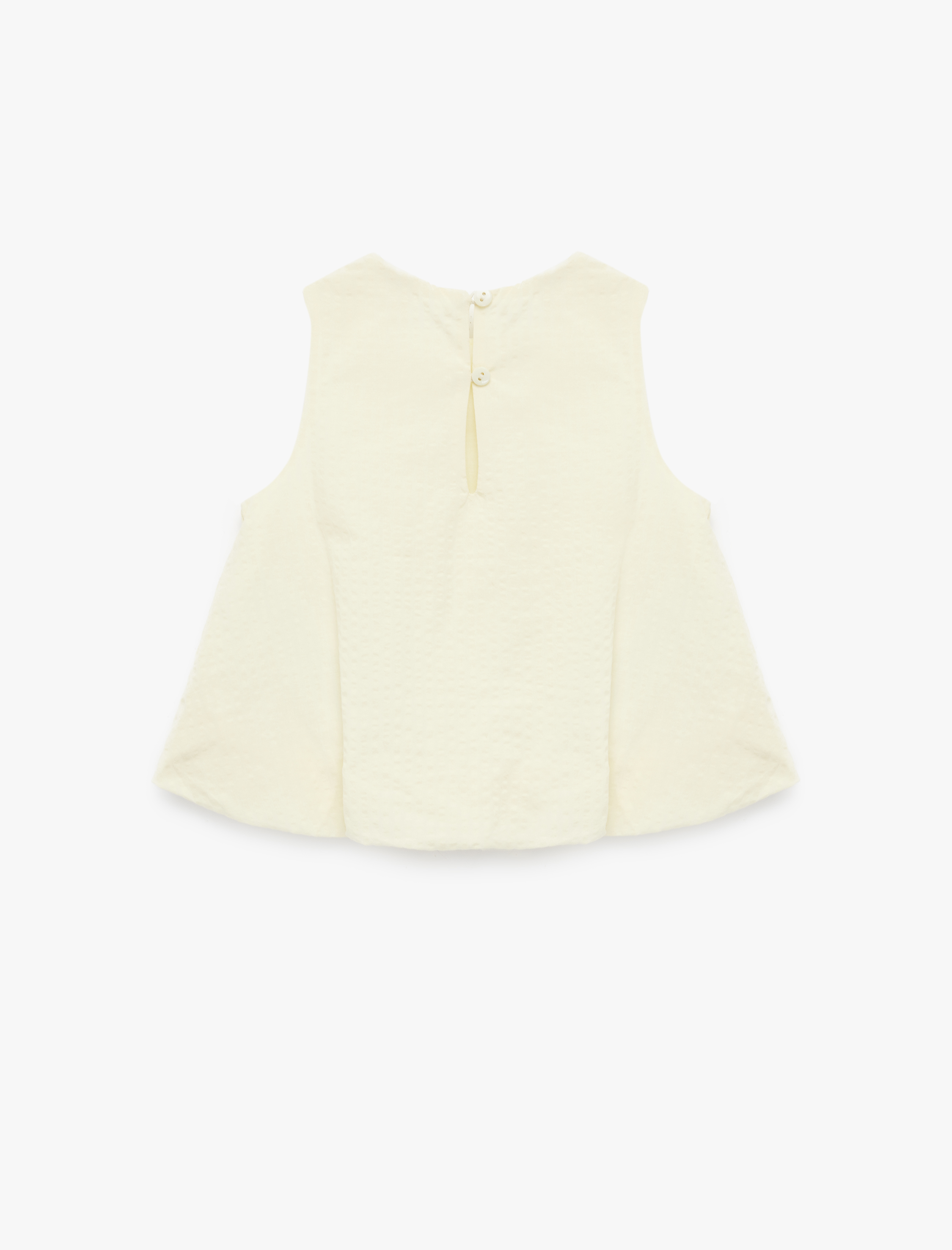  Kız Bebek Pamuklu Bisiklet Yaka Kolsuz Bluz