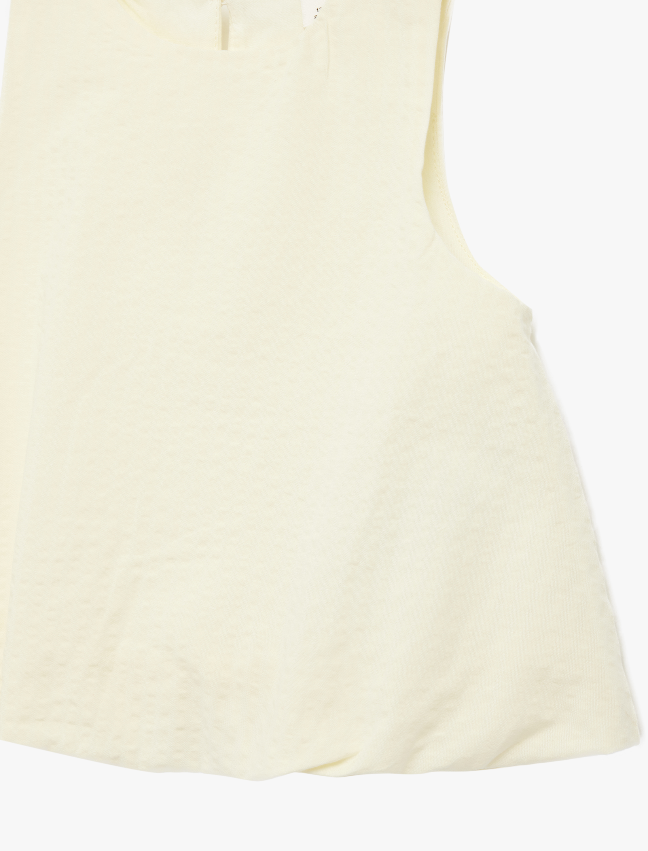  Kız Bebek Pamuklu Bisiklet Yaka Kolsuz Bluz