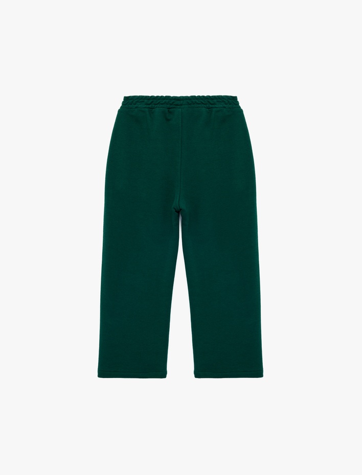 Erkek Bebek Baskılı Beli Bağlamalı Cep Detaylı Oversize Eşofman Altı