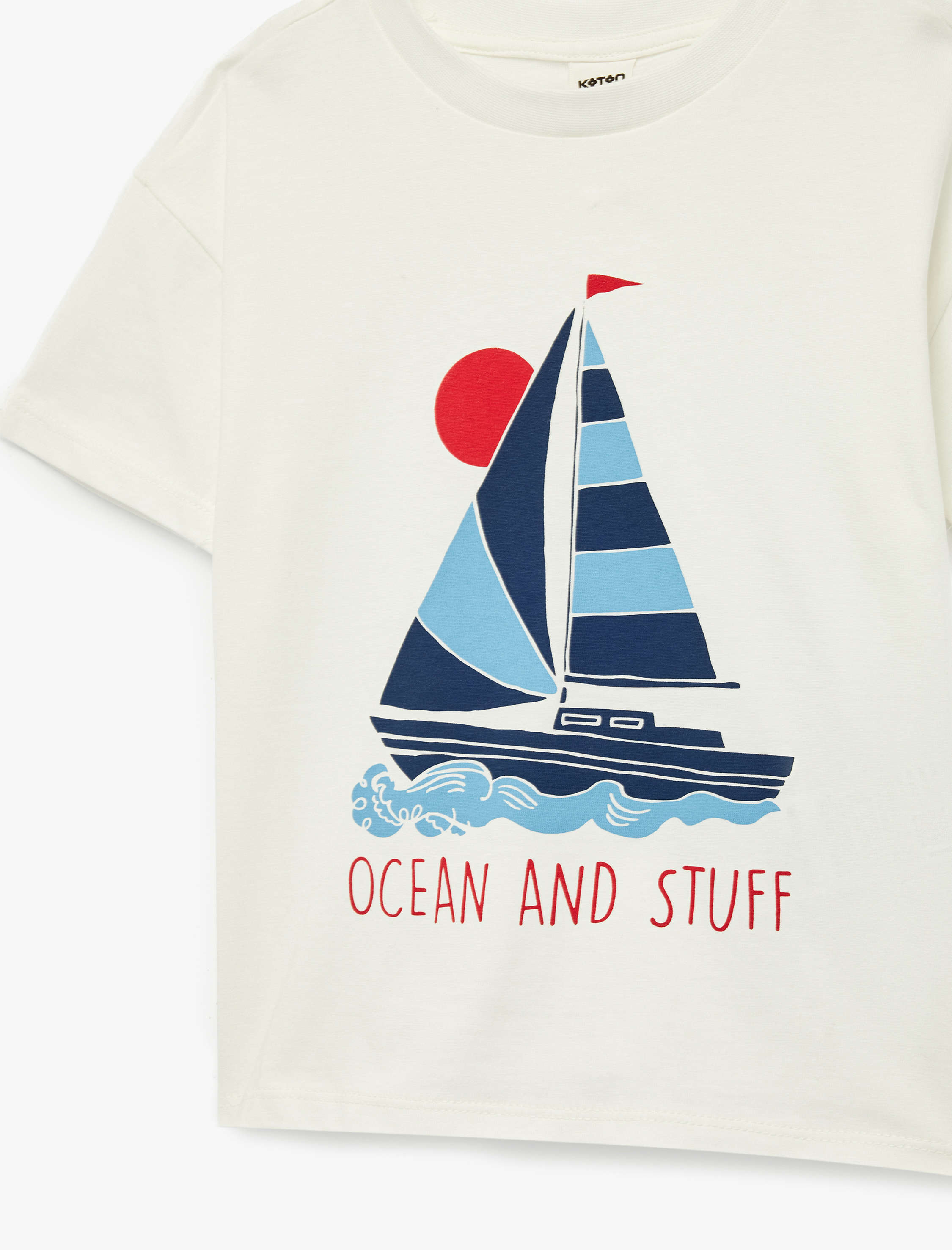  Erkek Bebek Pamuklu Kısa Kollu Bisiklet Yaka Baskılı Oversize Tişört