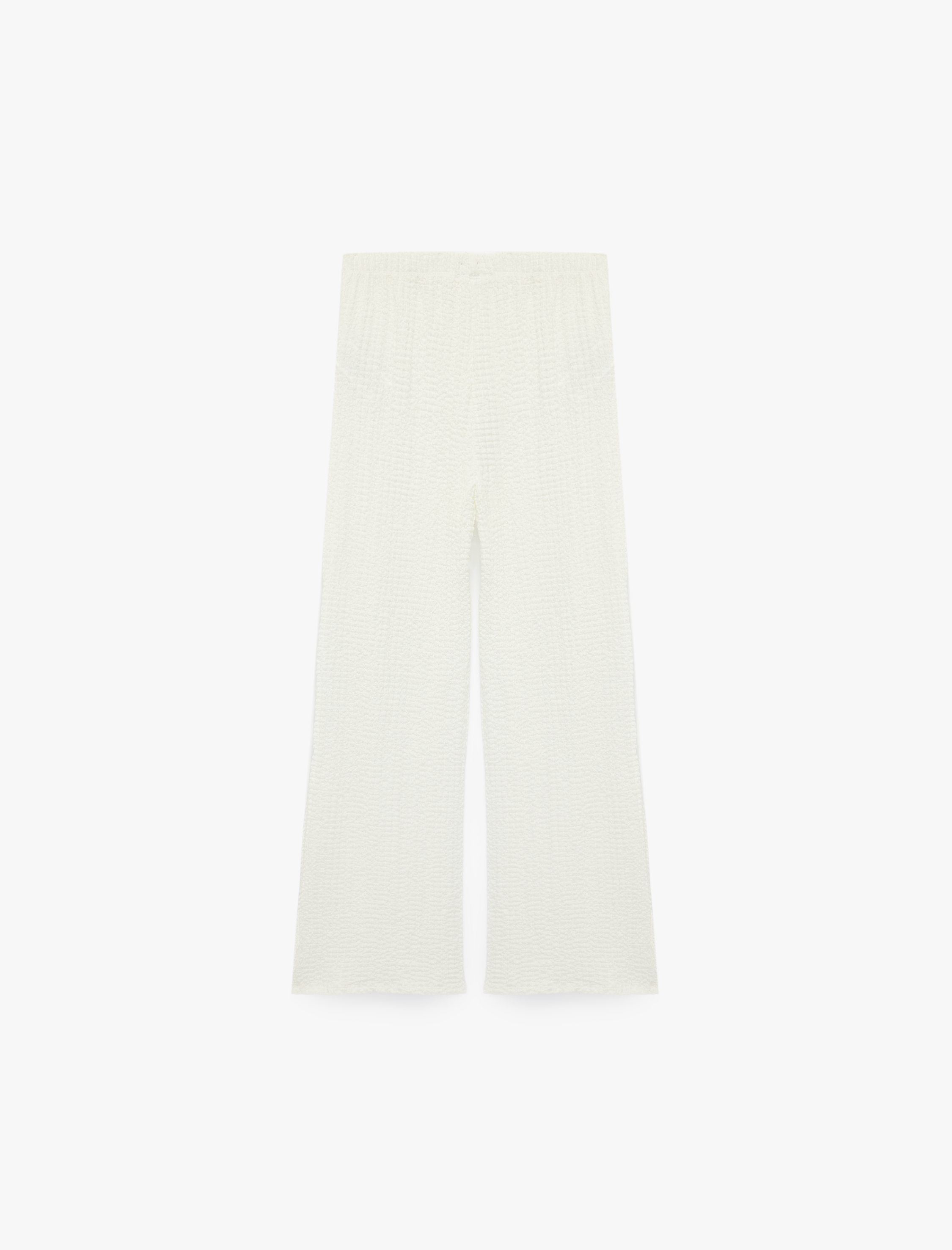  Kız Çocuk Viskon Karışımlı Geniş Paça Pantolon