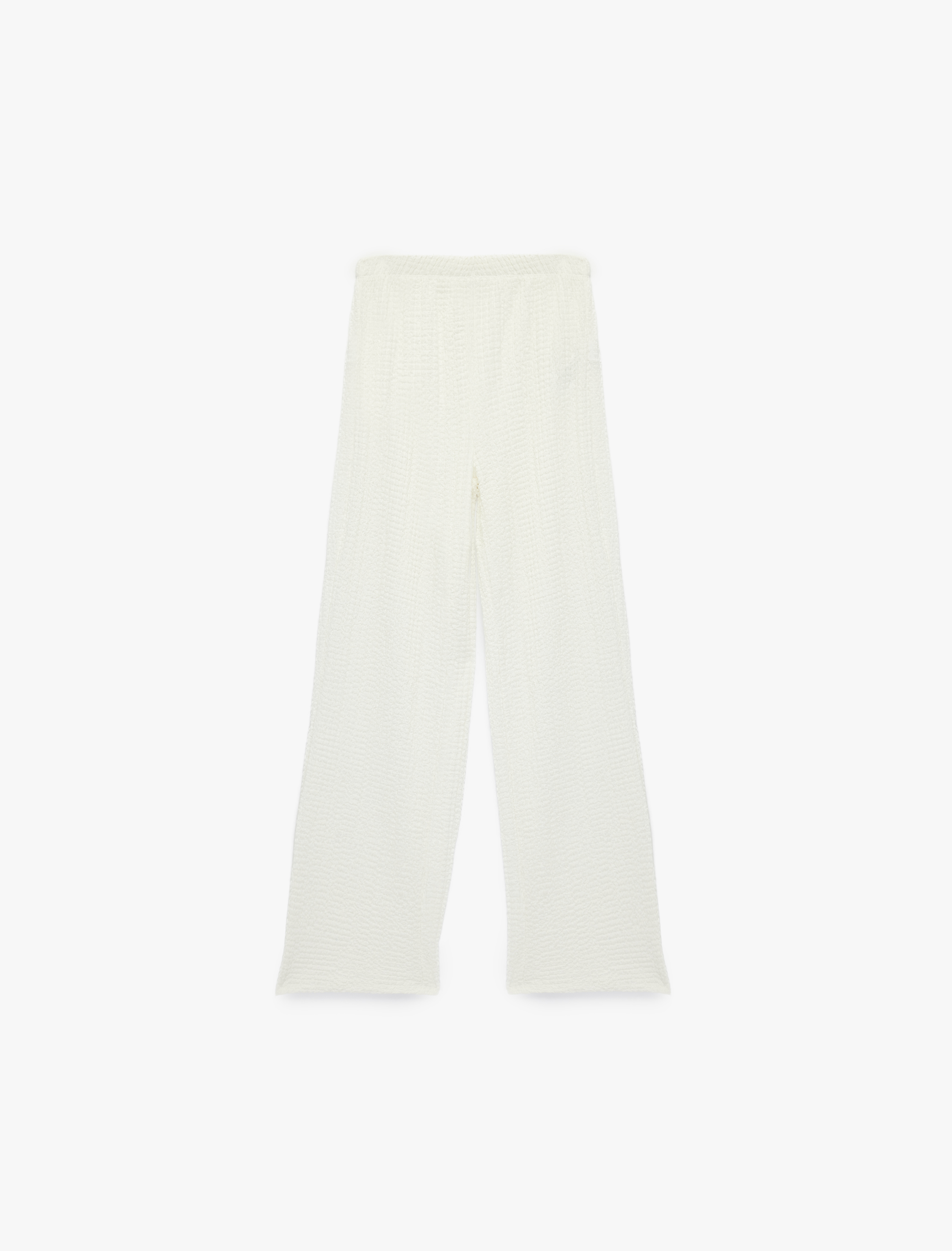  Kız Çocuk Viskon Karışımlı Geniş Paça Pantolon