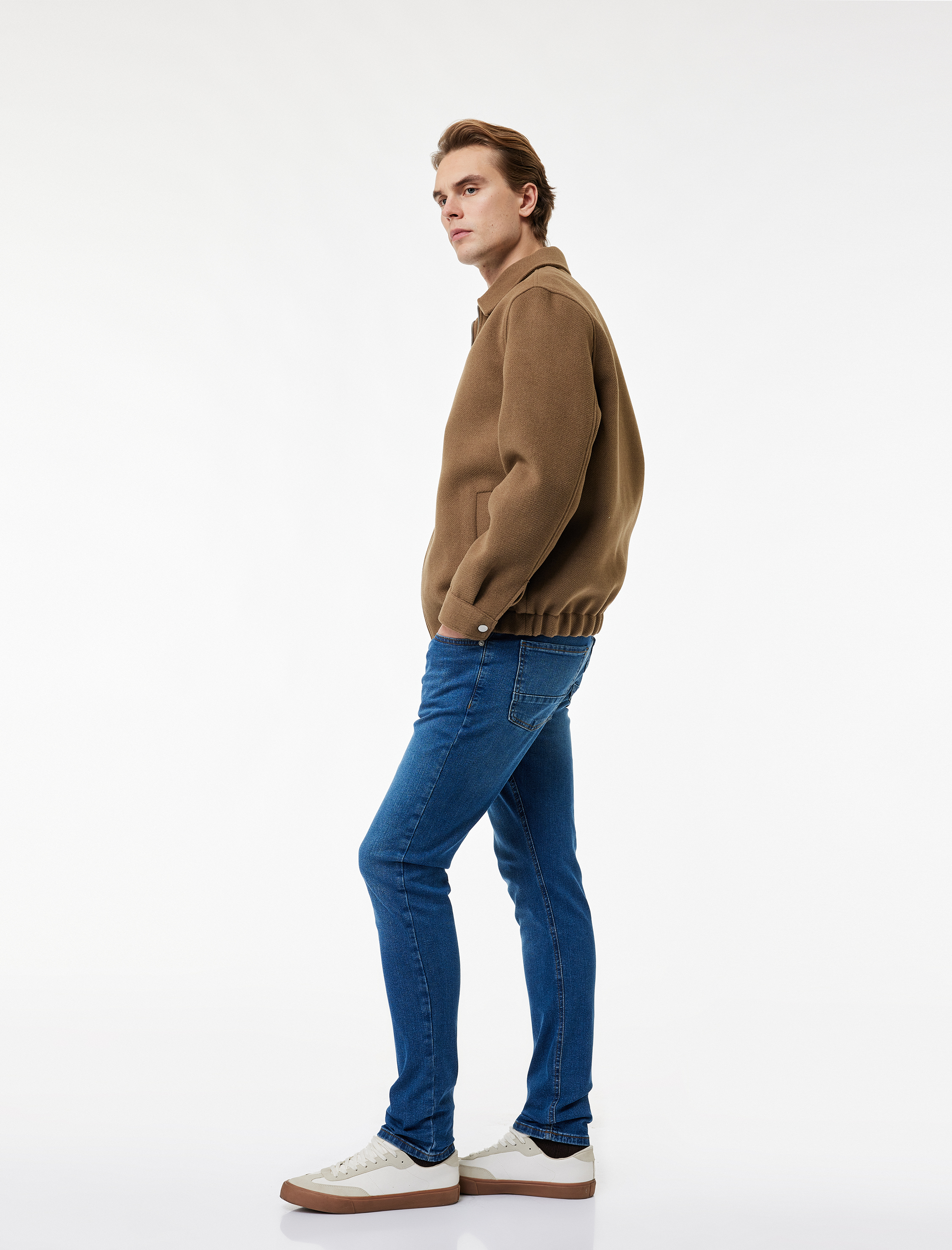   Normal Bel Pamuklu Slim Fit Jean Pantolon - Brad Jean