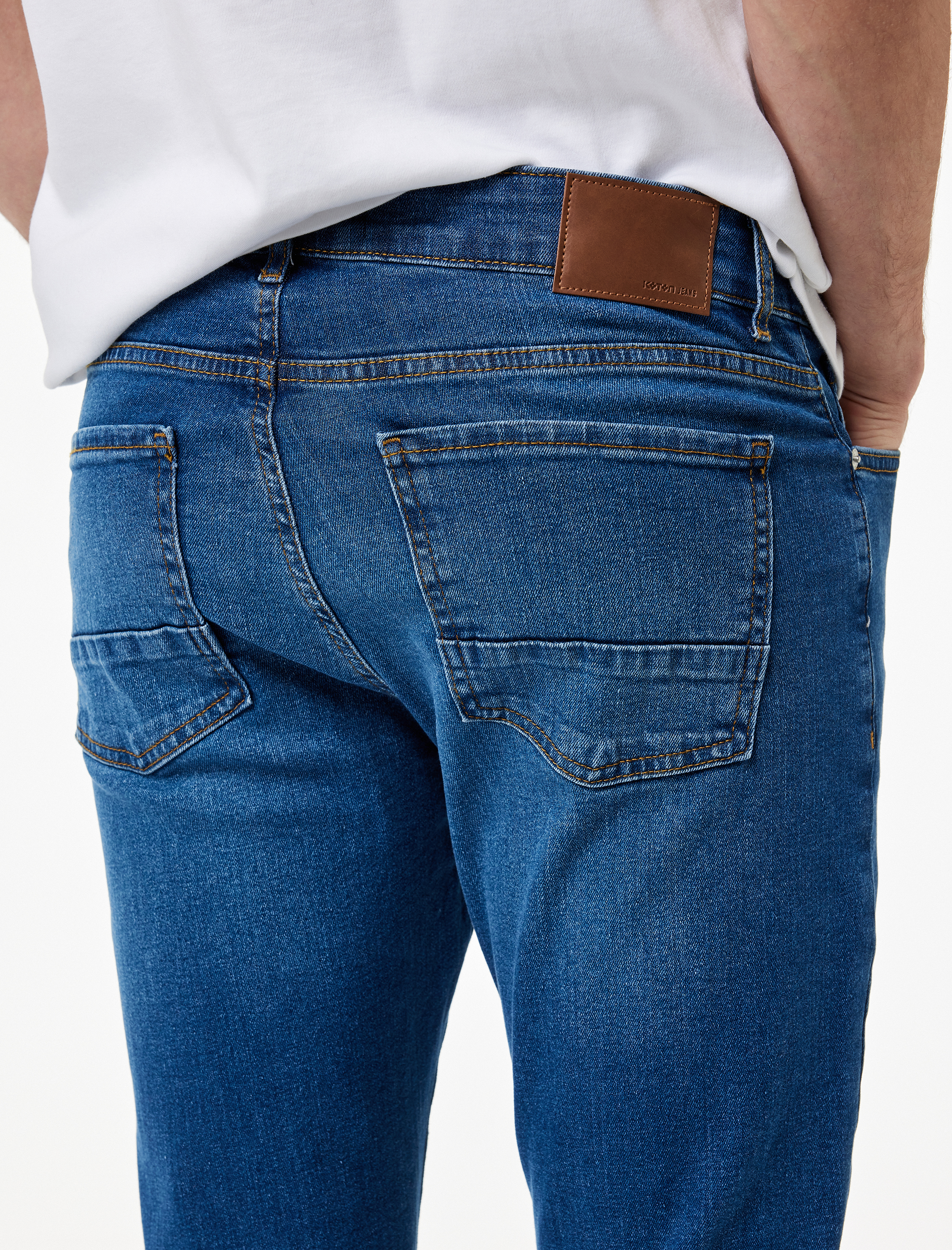   Normal Bel Pamuklu Slim Fit Jean Pantolon - Brad Jean