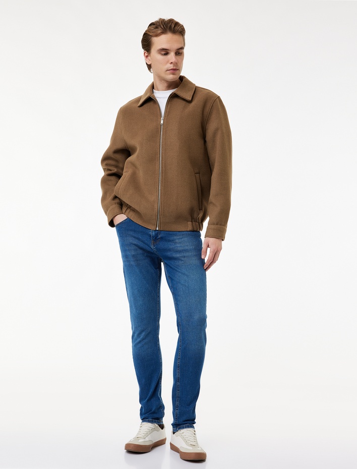  Normal Bel Pamuklu Slim Fit Jean Pantolon - Brad Jean